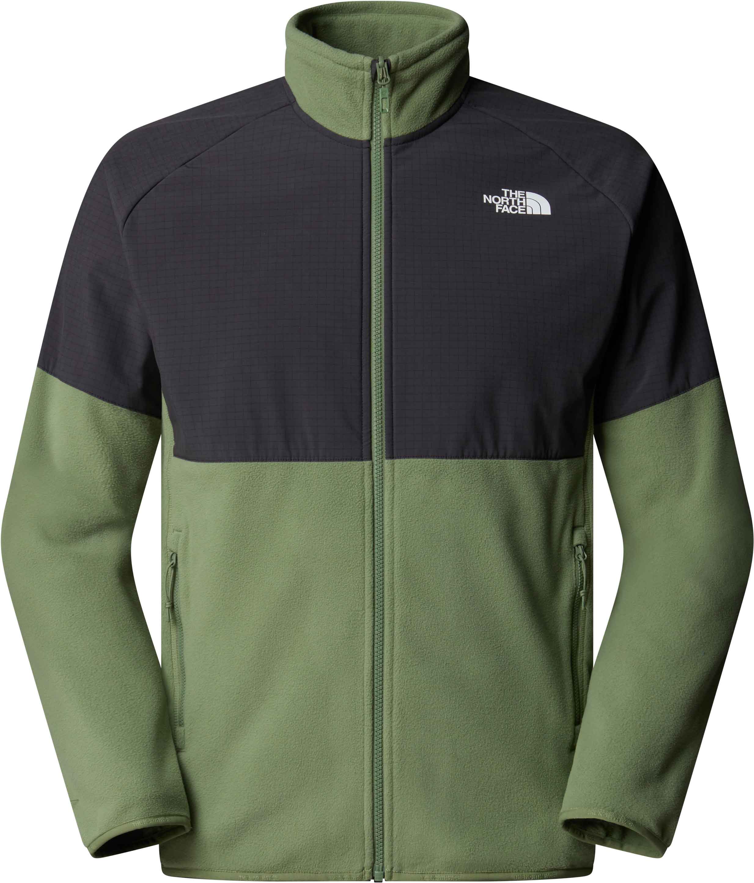 Fleece mit Reißverschluss M Glacier Heavyweight Full Zip Bark Mist Asphalt Grey für Herren Größe S Grün