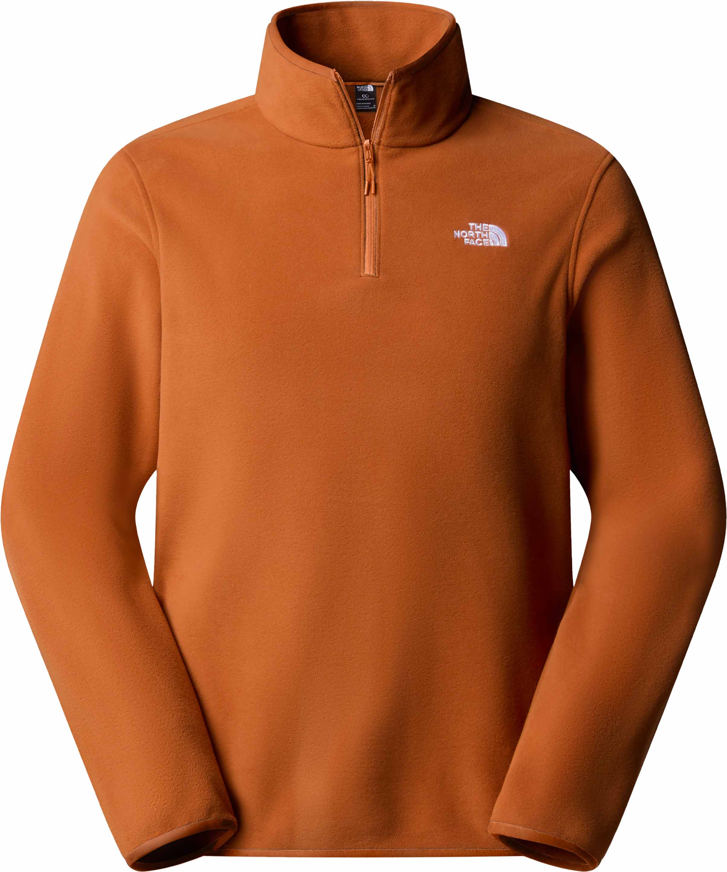 Fleece mit Reißverschluss M Glacier Fleece 1/4 Zip Jacket Burnt Umber für Herren Größe S Braun