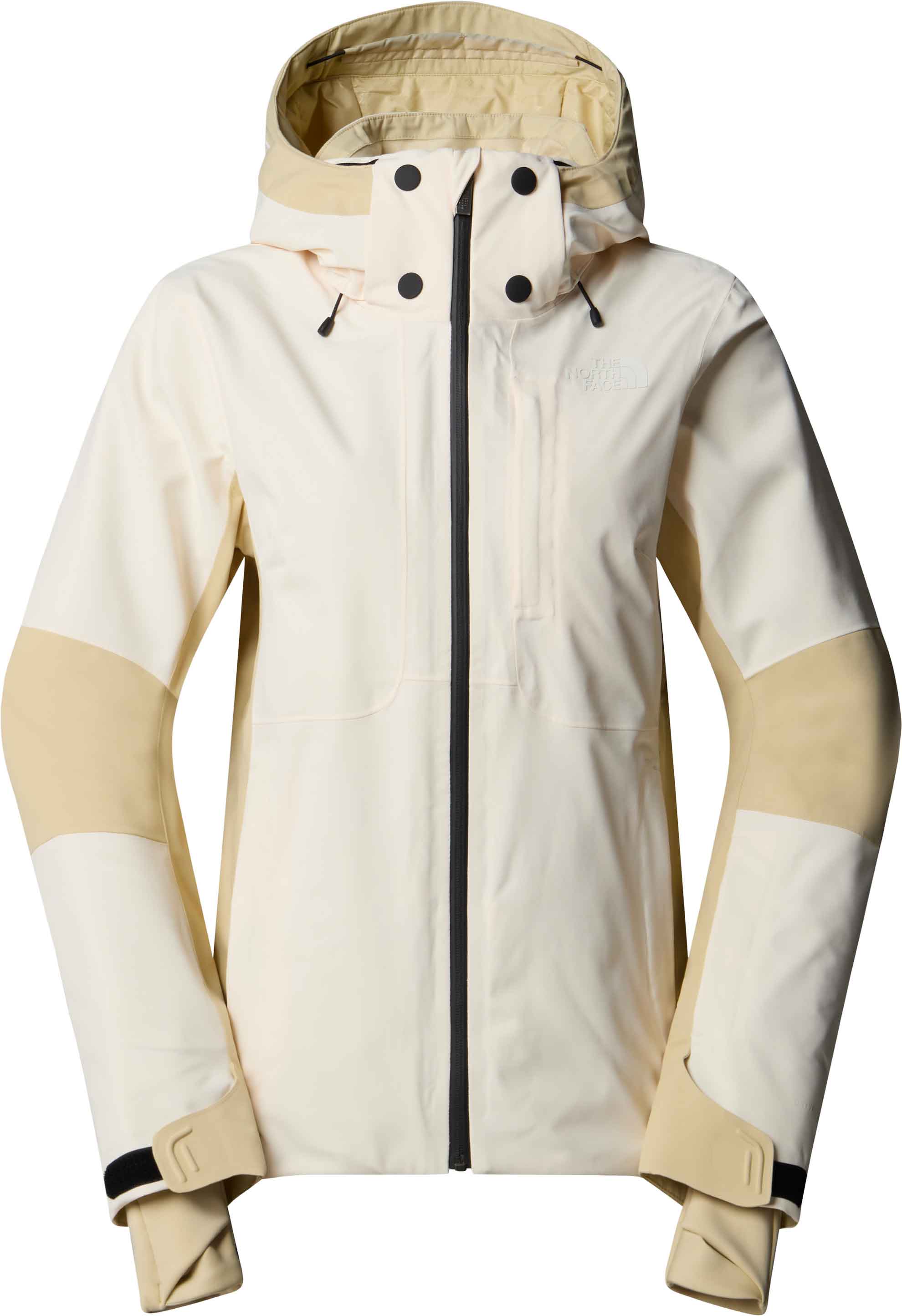 Skijacke W Lenado Jacket White Dune Gravel für Damen Größe M Beige