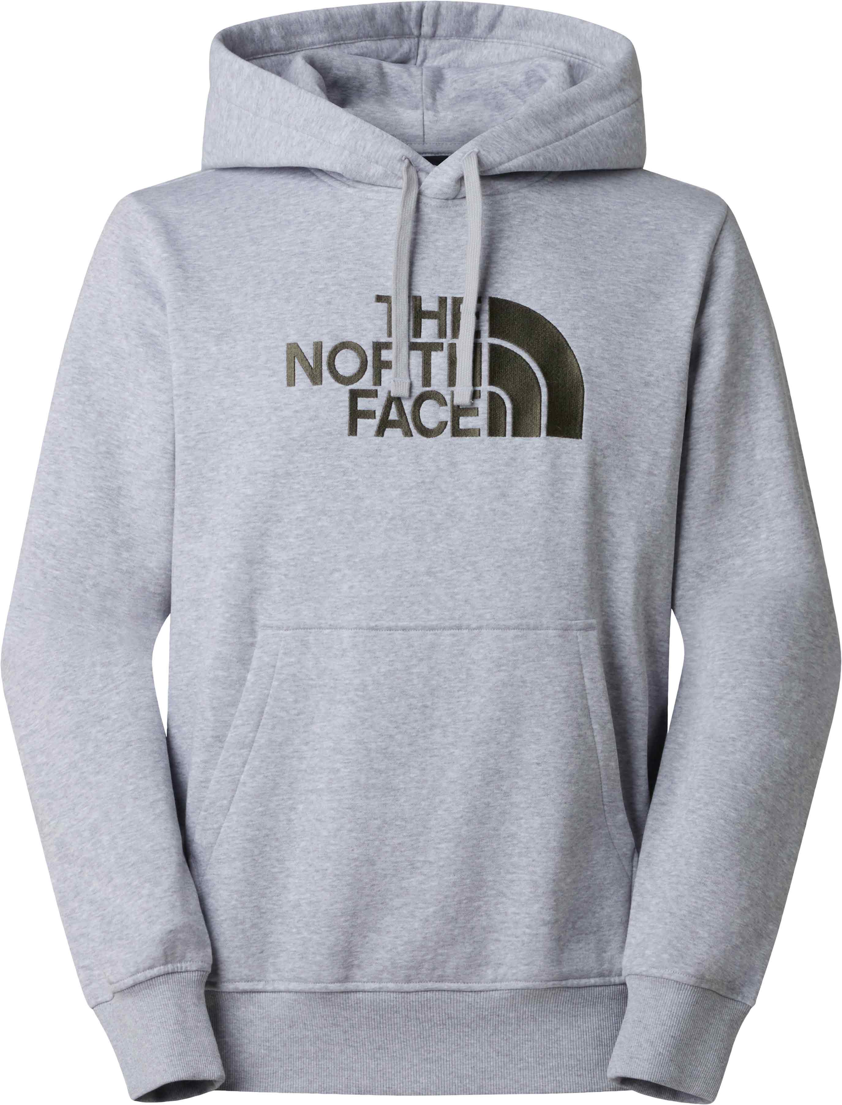 Sweat à capuche - M Drew Peak Regular Hoodie TNF Light Grey Heather New Taupe Green en Coton - Taille L - Gris