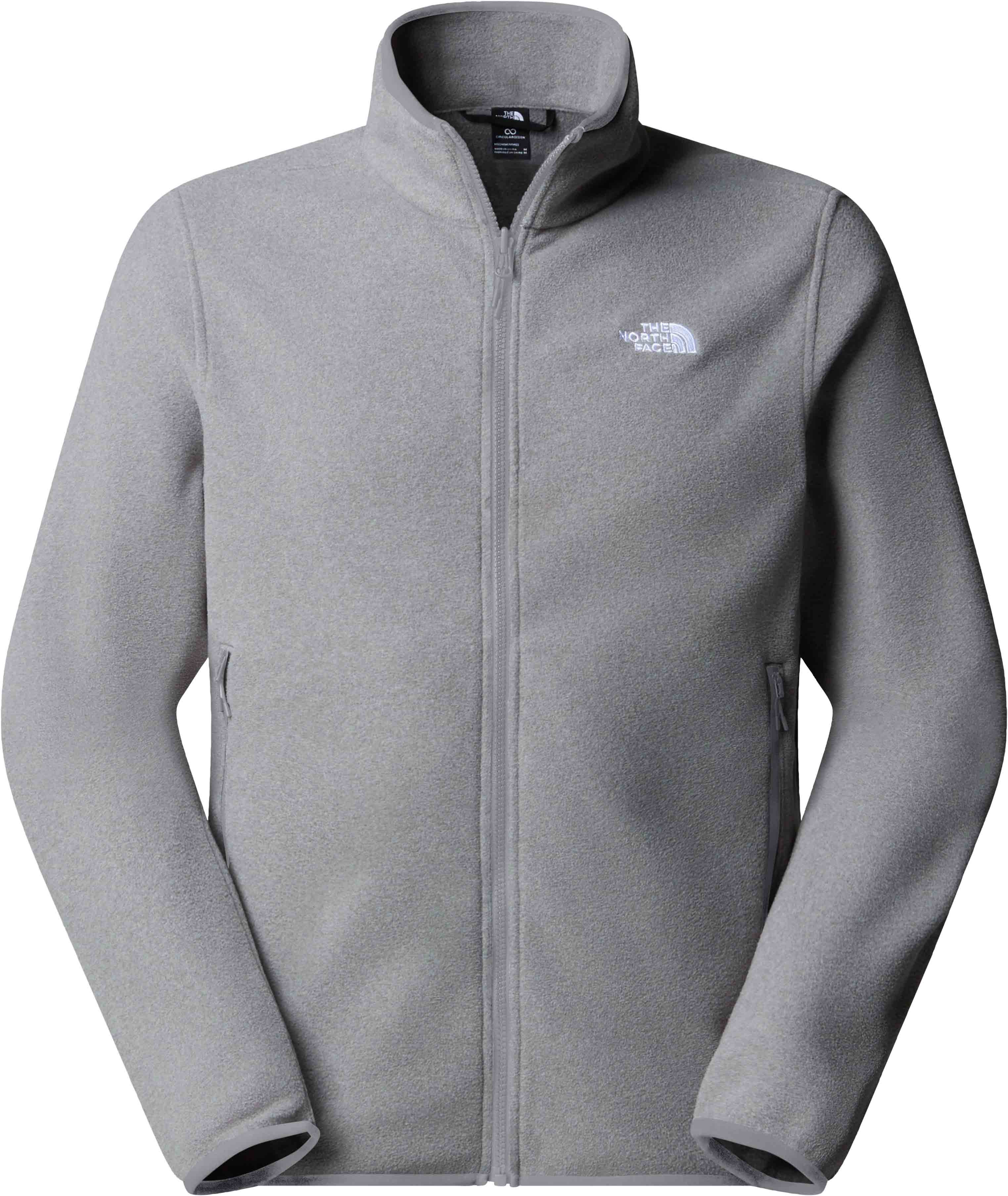 Polaire zippée - M Glacier Fleece Jacket TNF Mid Grey Heather - Taille L - Gris