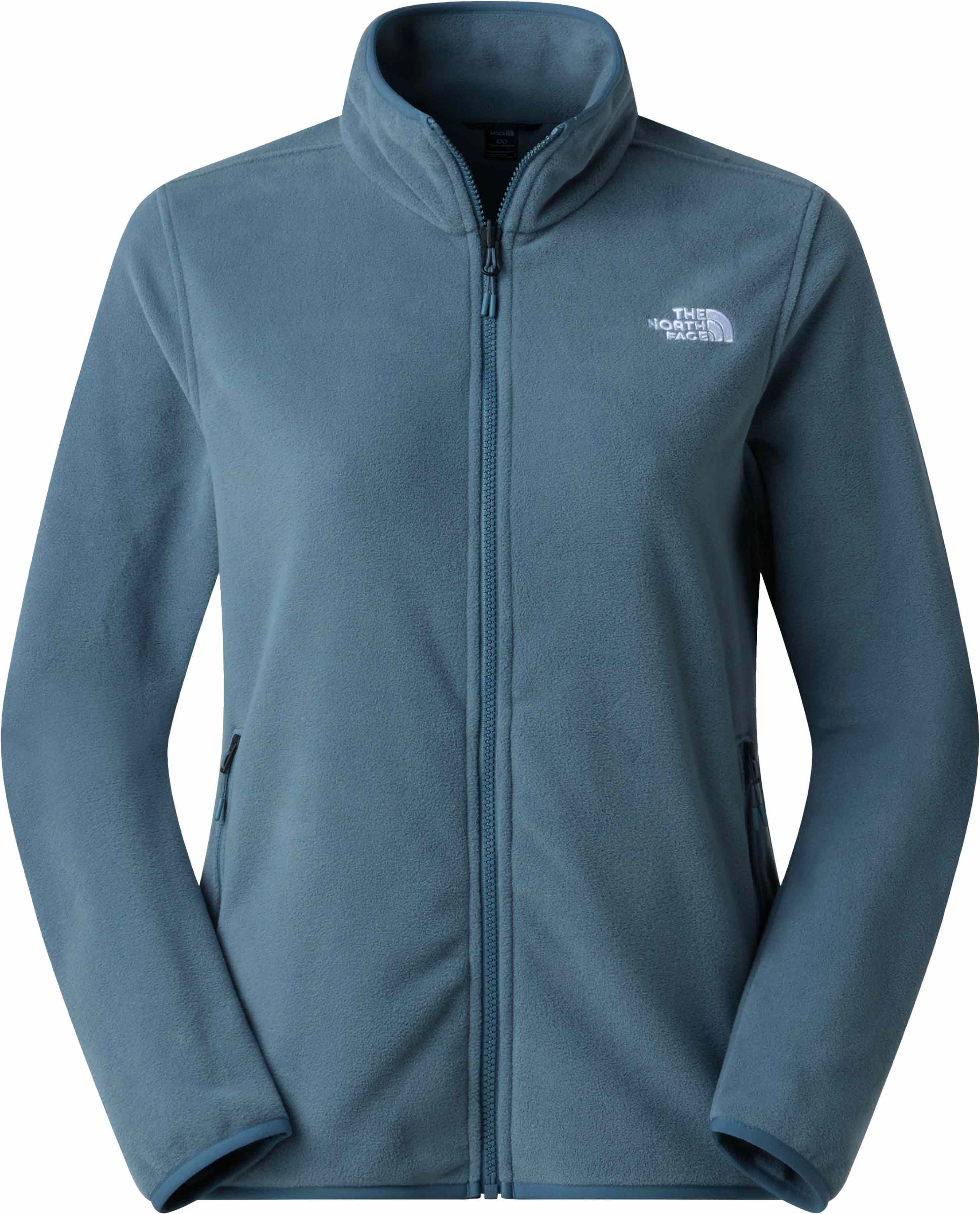 Polaire randonnée zippée - W Glacier Fleece Jacket Granite Grey - Taille XS - Bleu