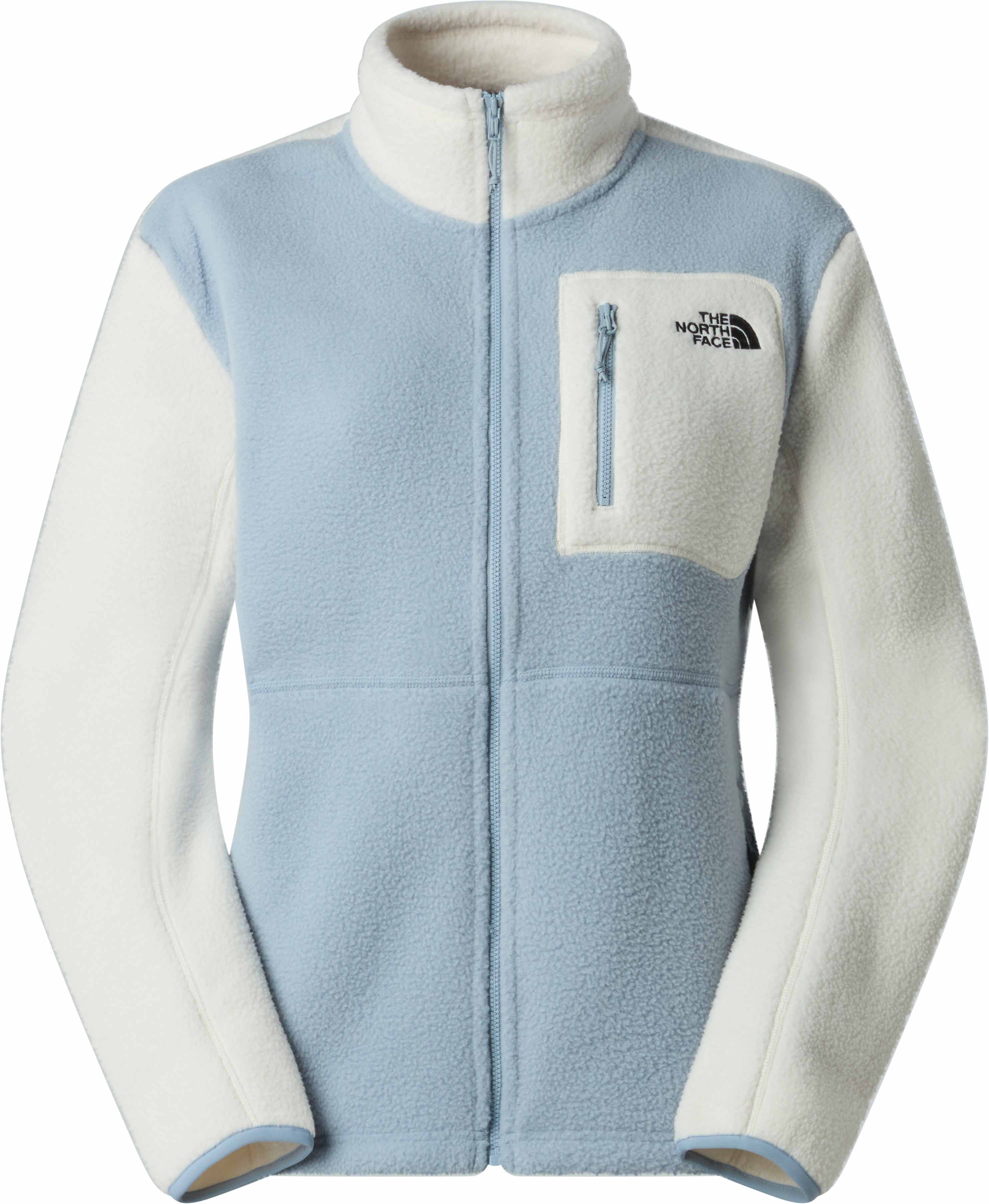 Polaire zippée en polyester recyclé - W Yumiori Full Zip Frost Grey White - Taille L - Blanc