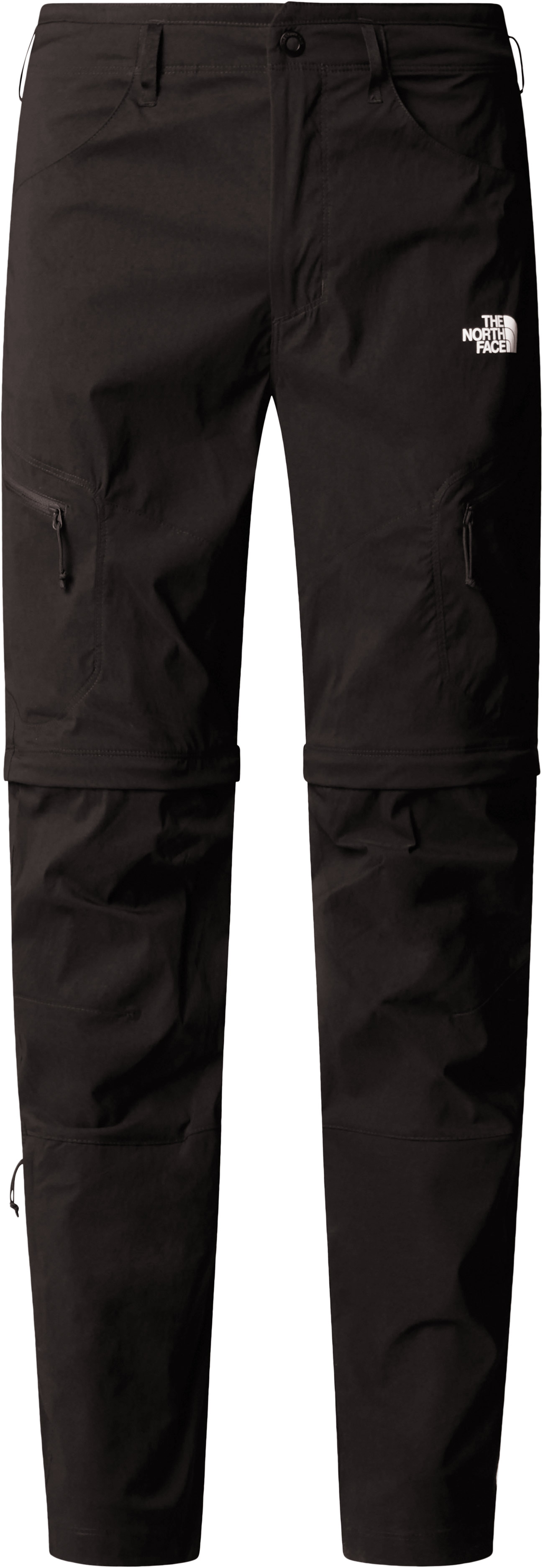 Pantalon déperlant de randonnée - M Exploration Reg Tapered Convertible Pant TNF Black en Nylon - Taille 42 - Noir