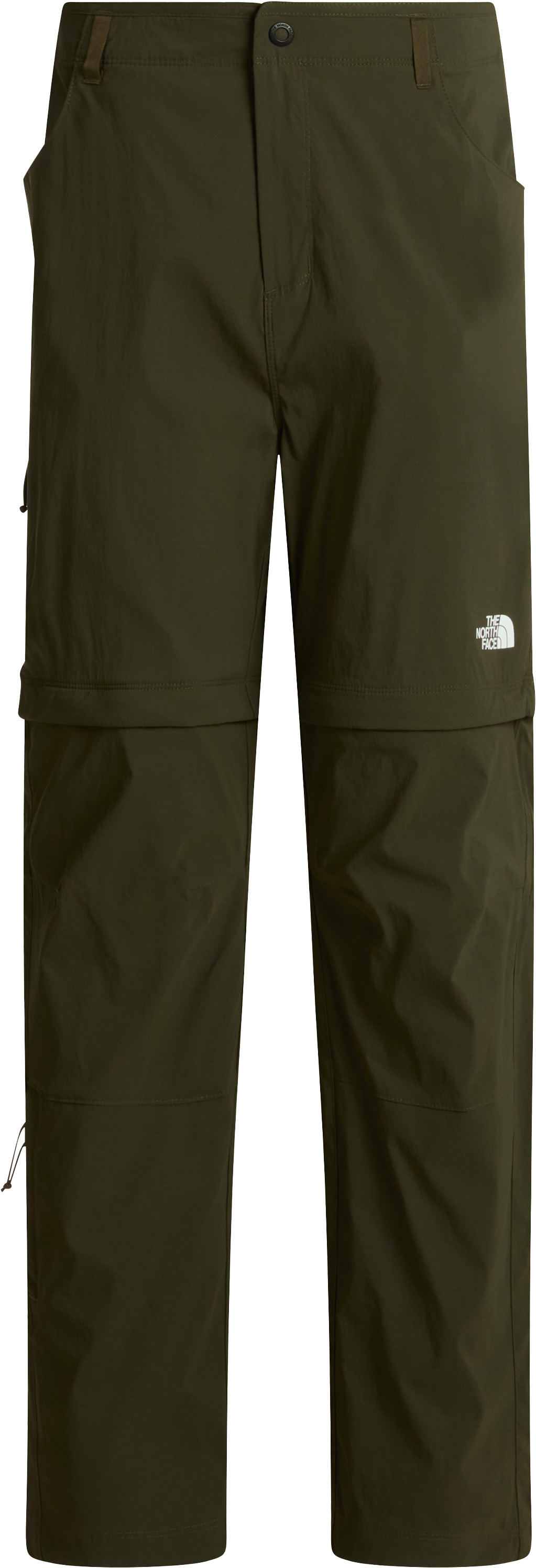 Pantalon déperlant de randonnée - W Exploration Reg Straight Convertible Pant New Taupe Green en Nylon - Taille 38 - Vert