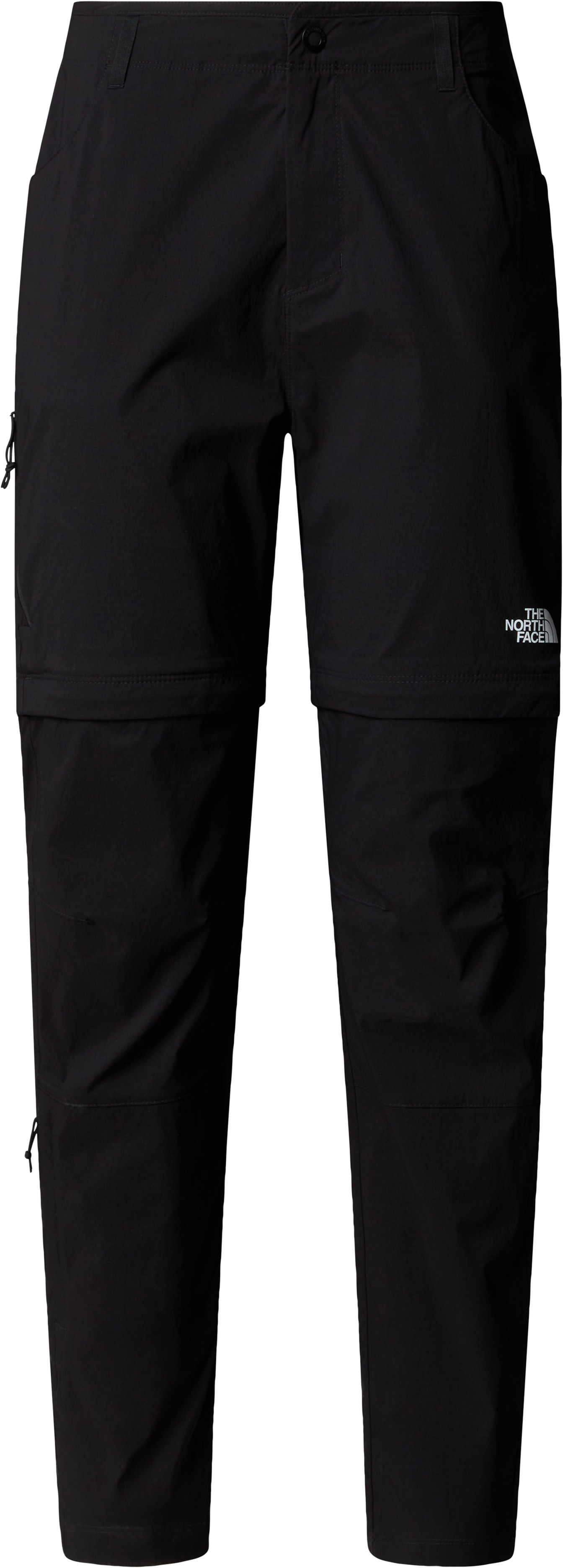 Pantalon déperlant de randonnée - W Exploration Reg Straight Convertible Pant TNF Black en Nylon - Taille 42 - Noir