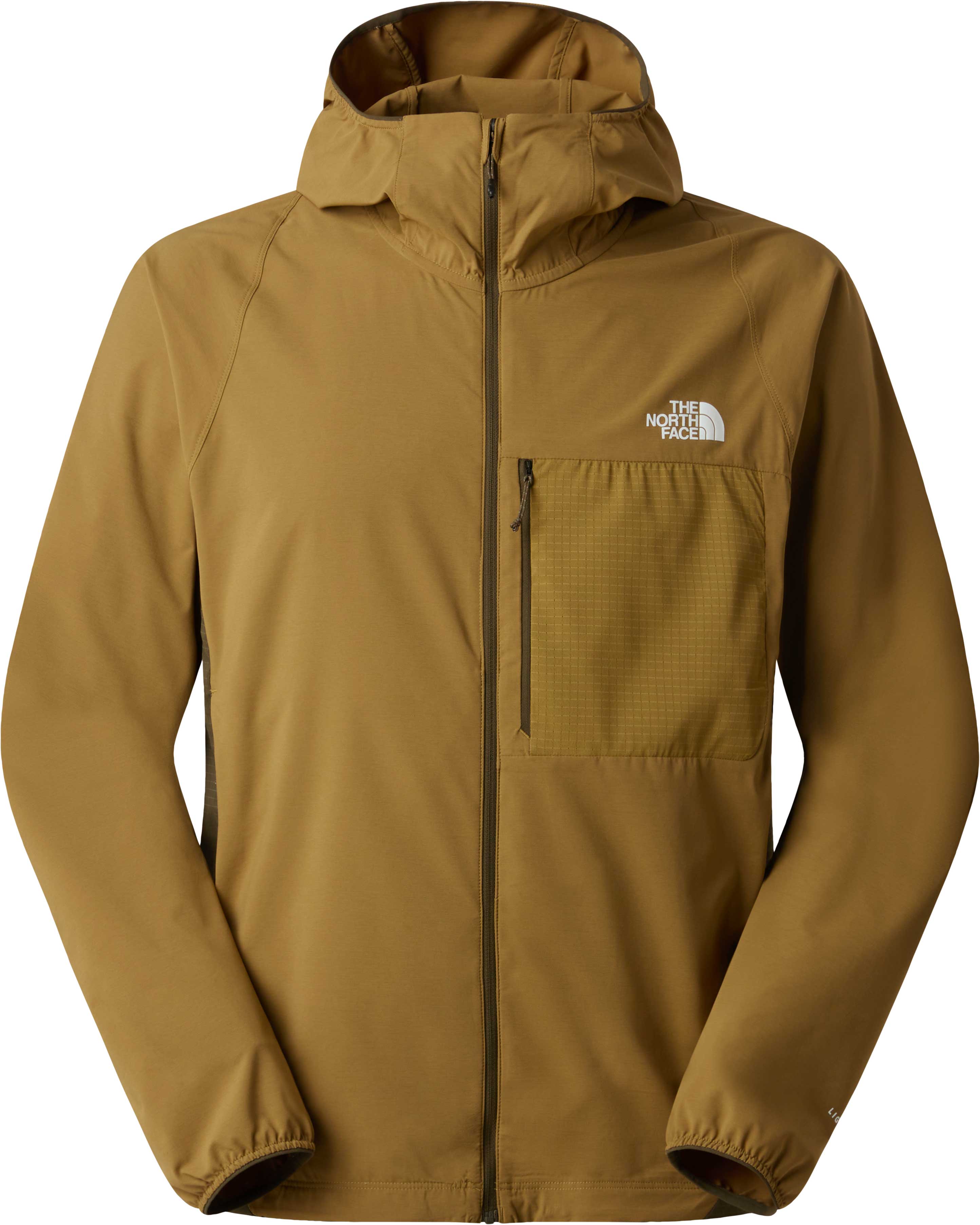 Veste de randonnée légère et déperlante - M Lightrange Woven Jacket Cedar New Taupe en Softshell - Taille S - Marron
