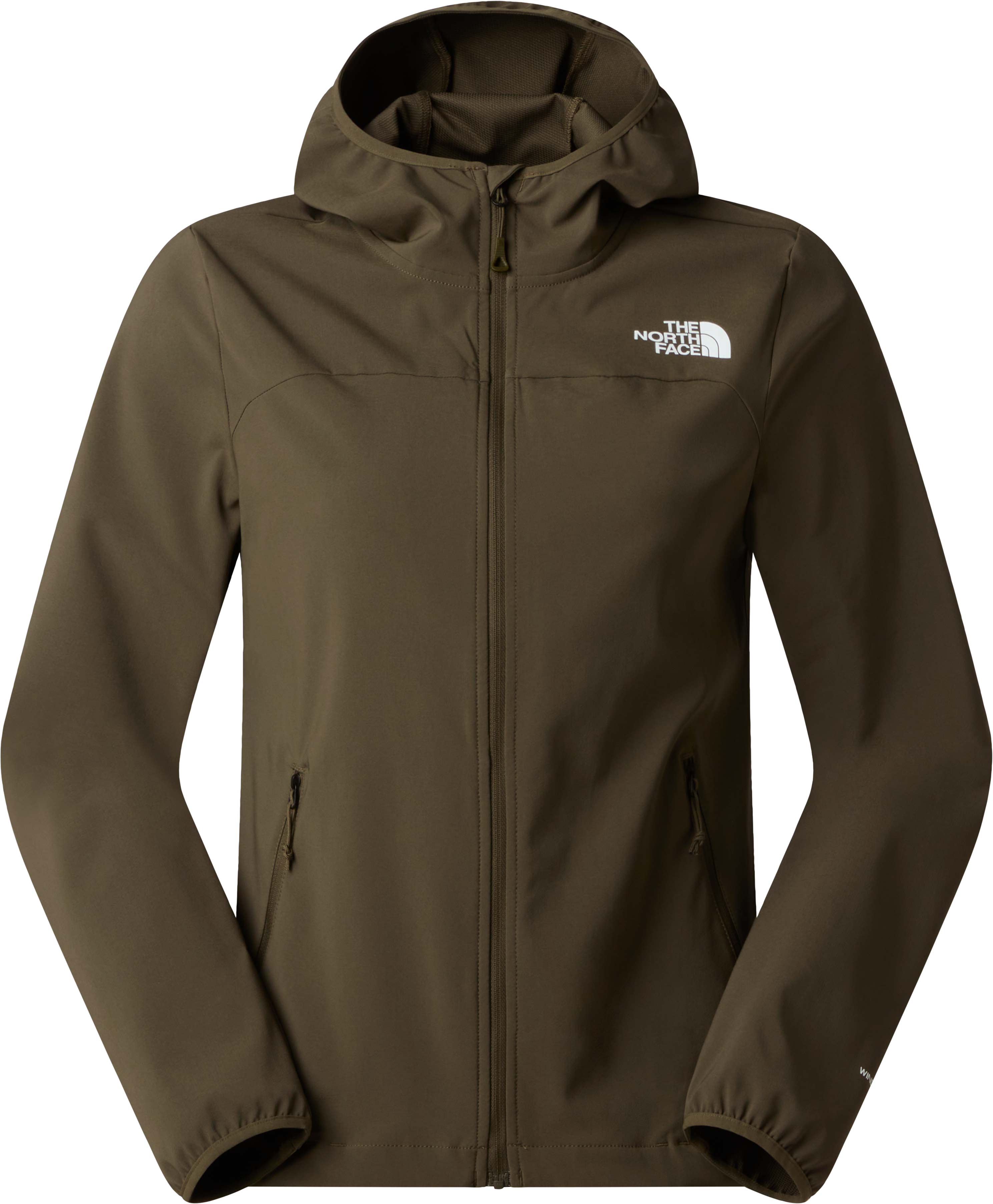 Veste de randonnée coupe-vent - W Nimble Hoodie 2 New Taupe Green - Taille S - Vert