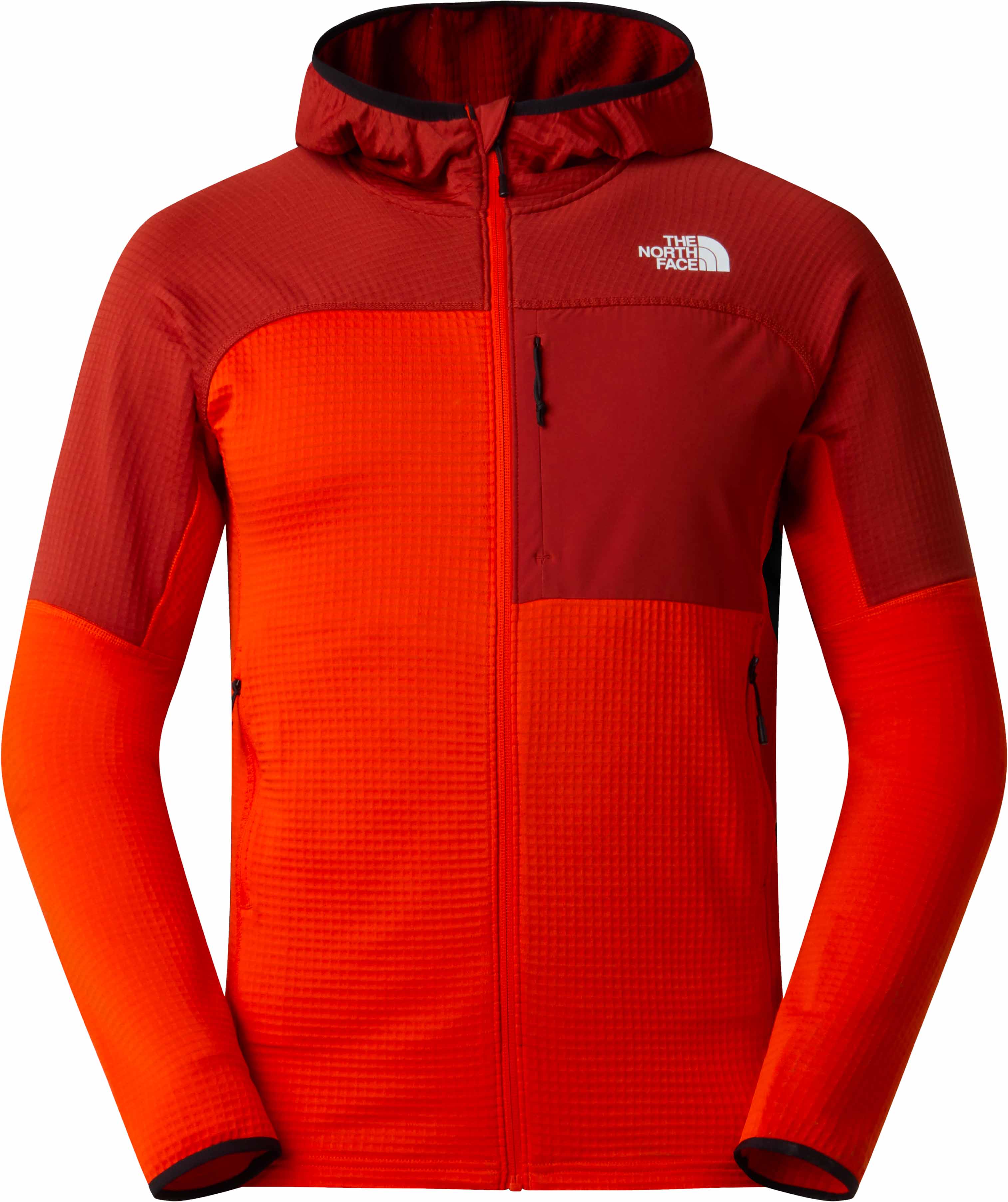 Leichte Fleecejacke mit Kapuze aus Polartec® Power Grid mit Reißverschluss – Herren – M Polartec Powergrid Stormgap