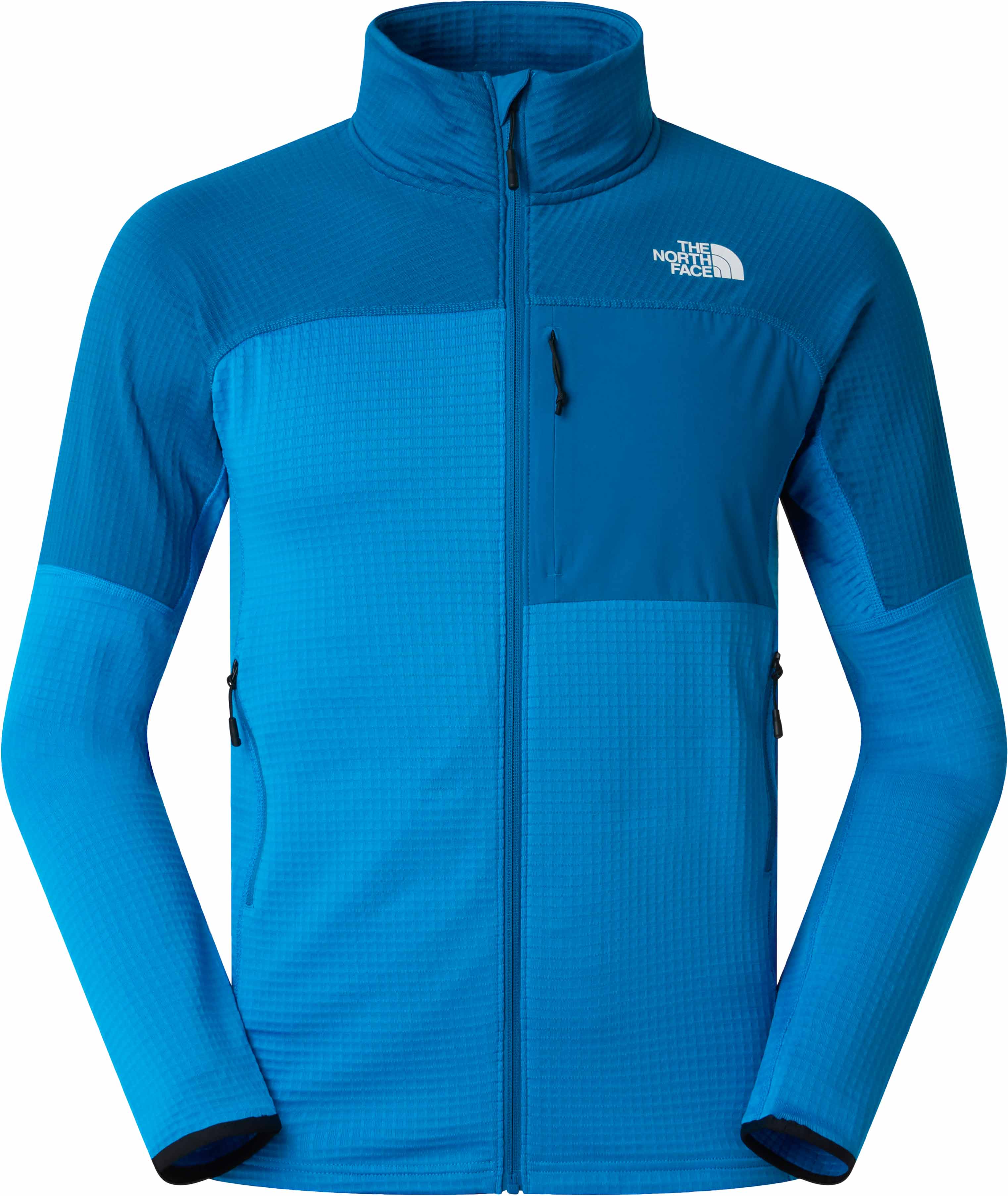 Fleecejacke mit Reißverschluss aus Polartec® Power Grid® – Herren – M Polartec Powergrid Stormgap Jacket Skyline Blue