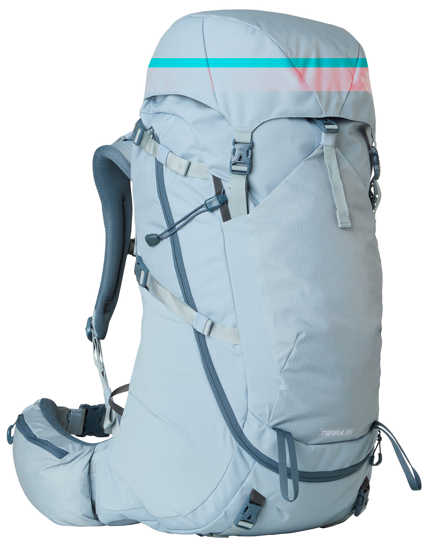 Sac de trekking - Terra 55 W Frost Grey/Gran - Taille M/L - Gris