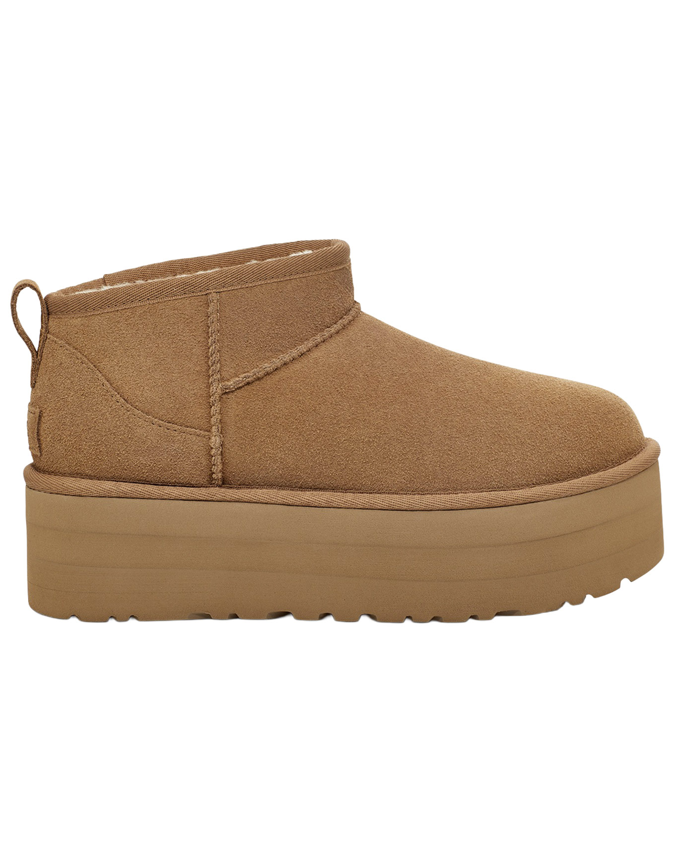 Bottines à plateforme - W Classic Ultra Mini Platform Chestnut en Laine - Taille 40 - Marron
