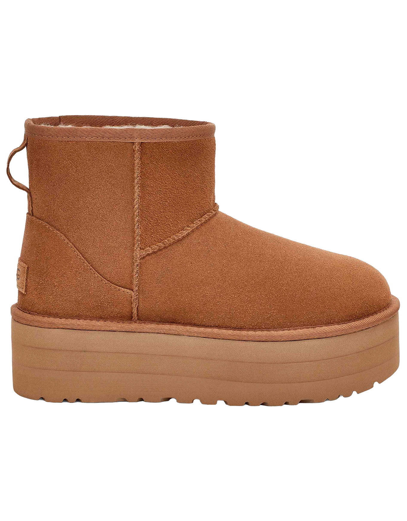 Bottines à plateforme - W Classic Mini Platform Chestnut en Laine - Taille 41 - Marron