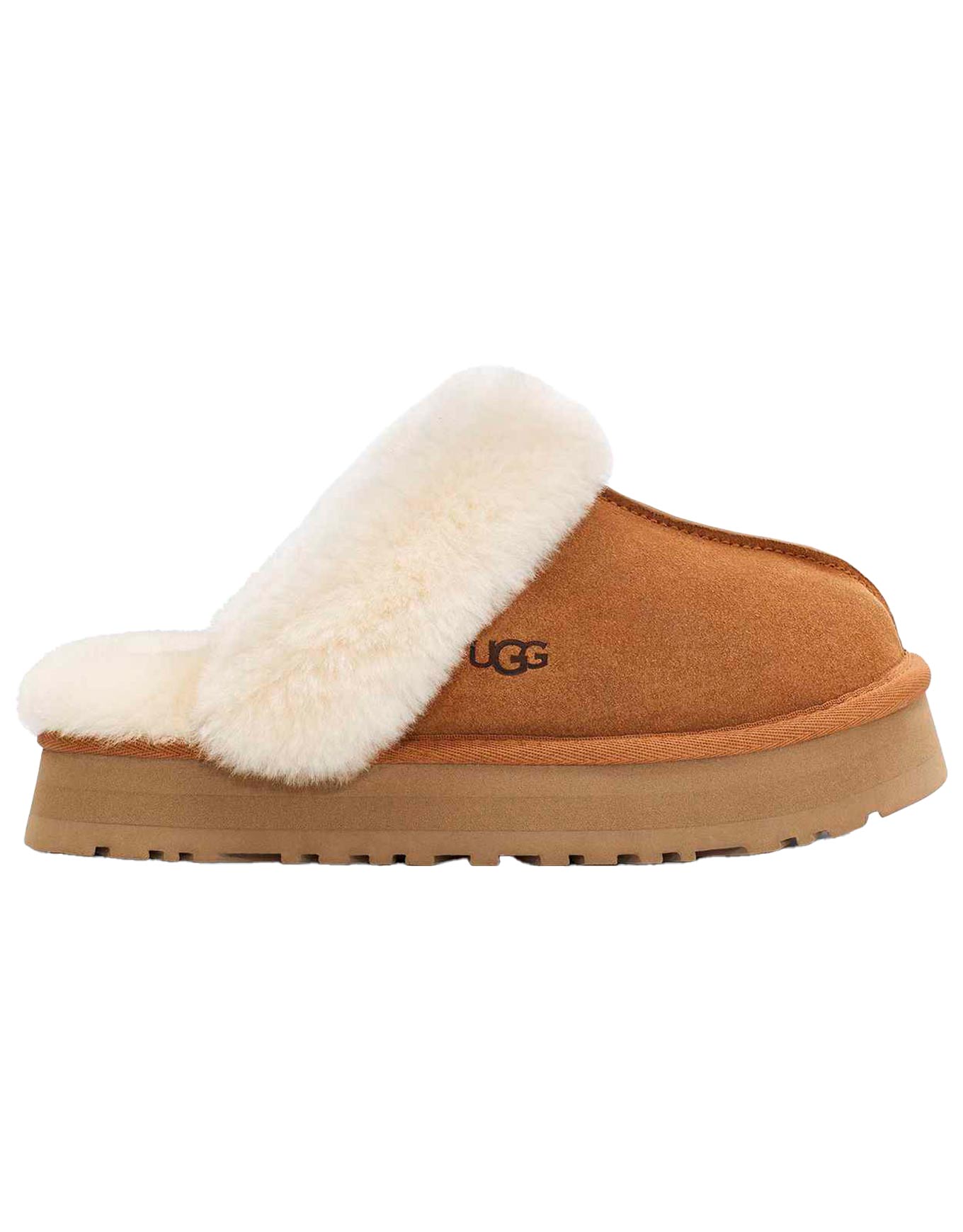 Chaussons d'extérieur - W Disquette Chestnut en Laine - Taille 39 - Marron