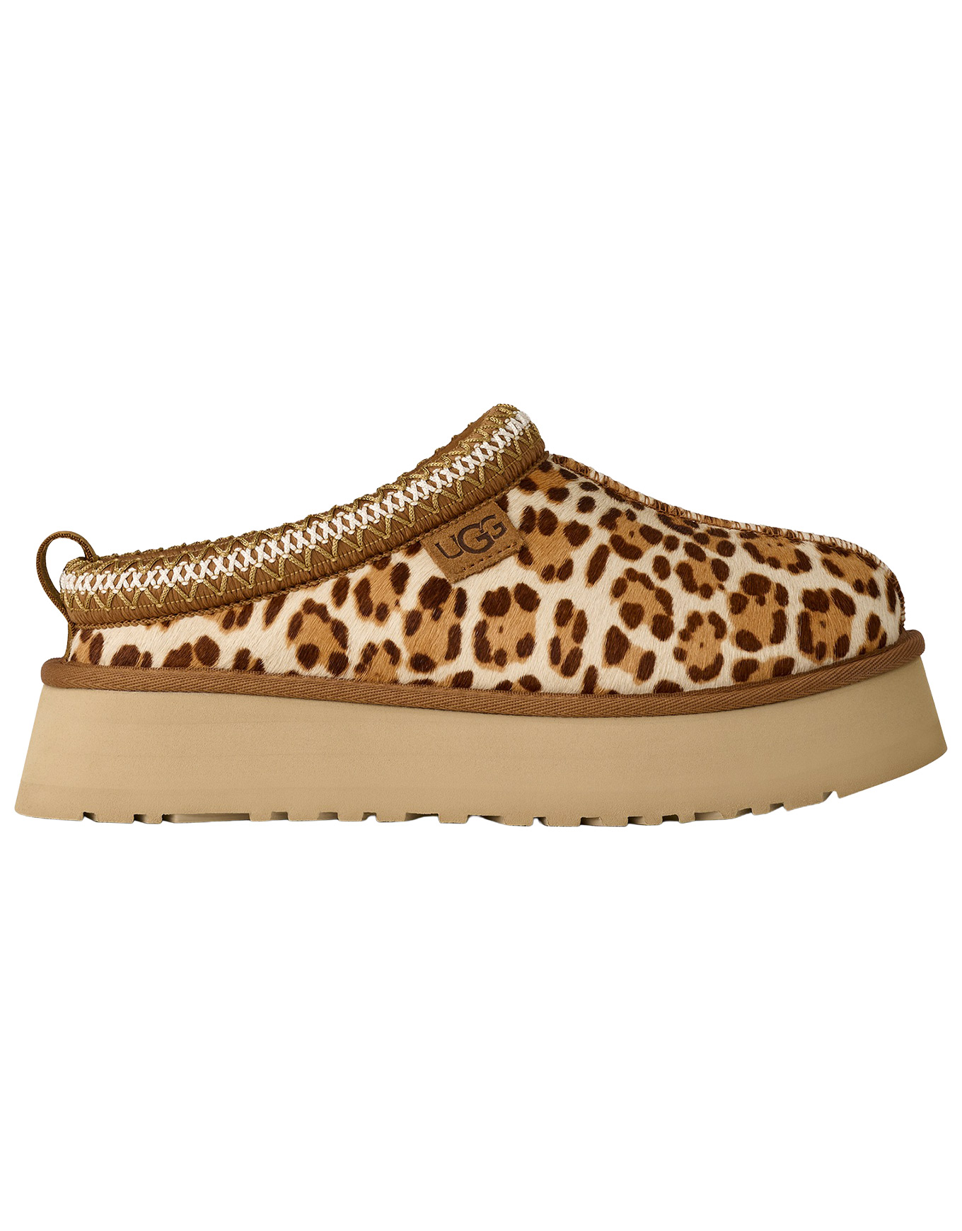 Chaussons chauds et confortables en cuir - W Tazz Plains Felicity Leopard Jasmine en Cuir - Taille 41 - Marron