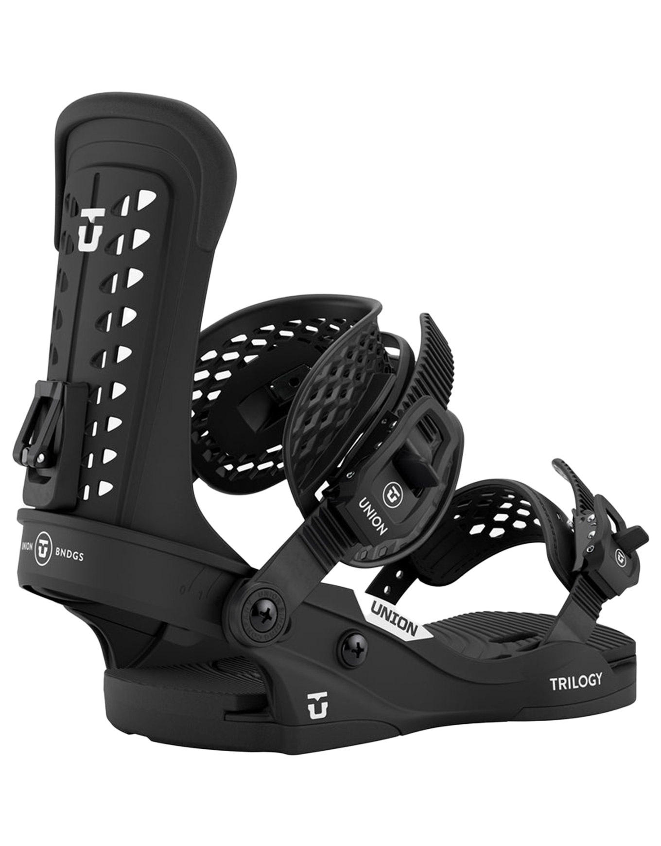 Fixations de snowboard all-mountain - Trilogy Classic Black - Taille 37-40,5 - Noir