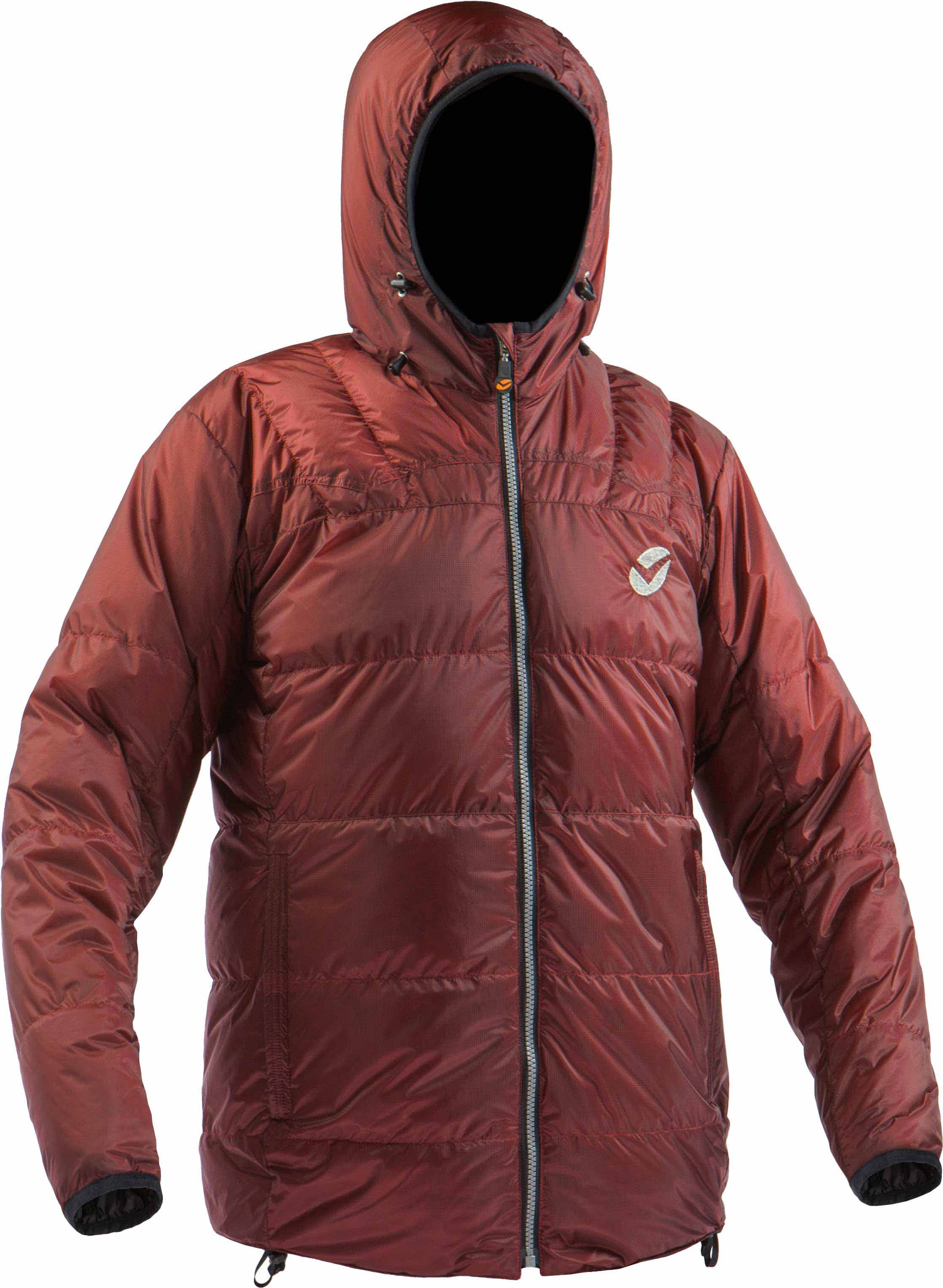 Daunen-Skijacke Gonzo H Red Black für Herren Größe L Rot