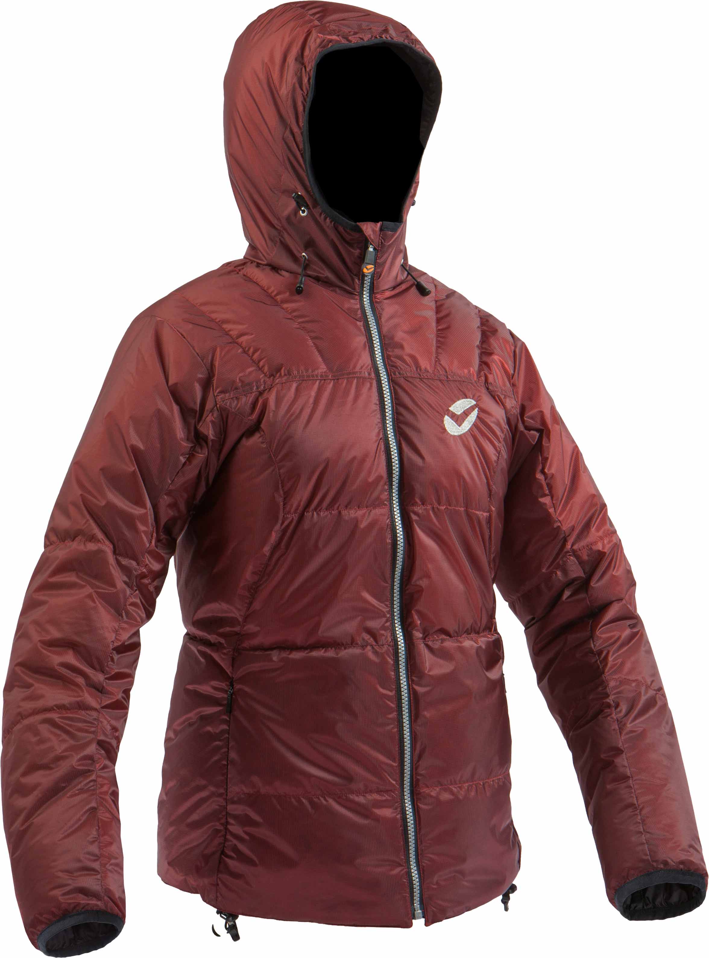 Daunen-Skijacke Gonzo F Red Black für Damen Größe S Rot