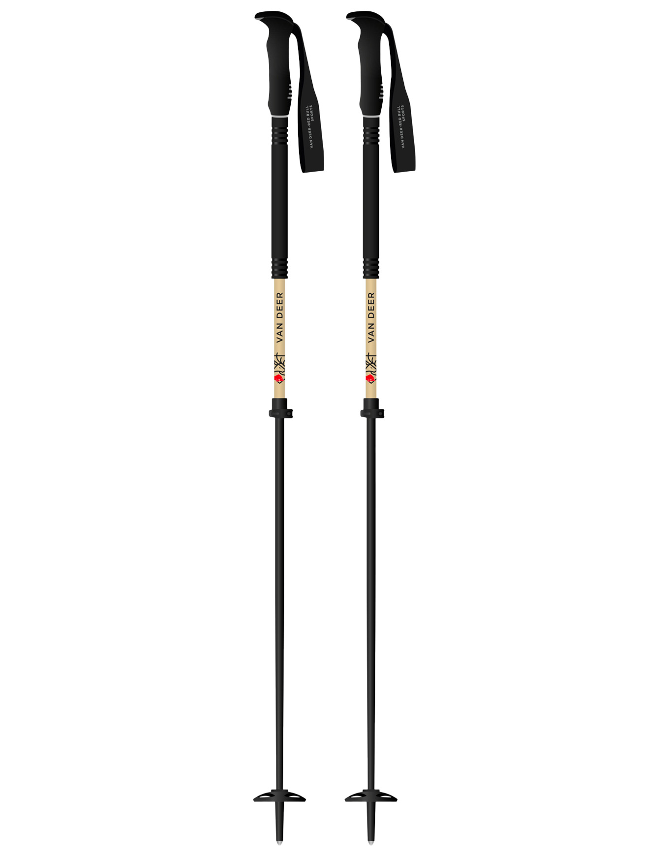 Ausziehbare Skistöcke Free Carbon Beige