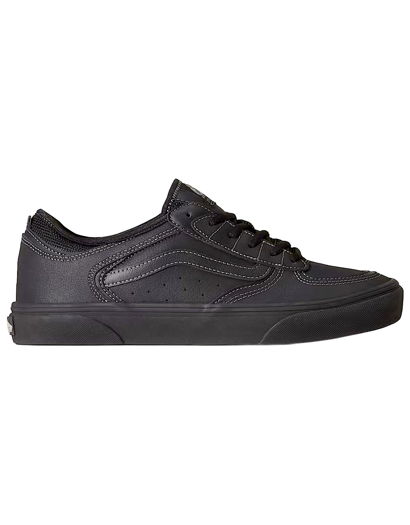 Chaussures de skate - Skate Rowley Black/Black en Cuir - Taille 42 - Noir