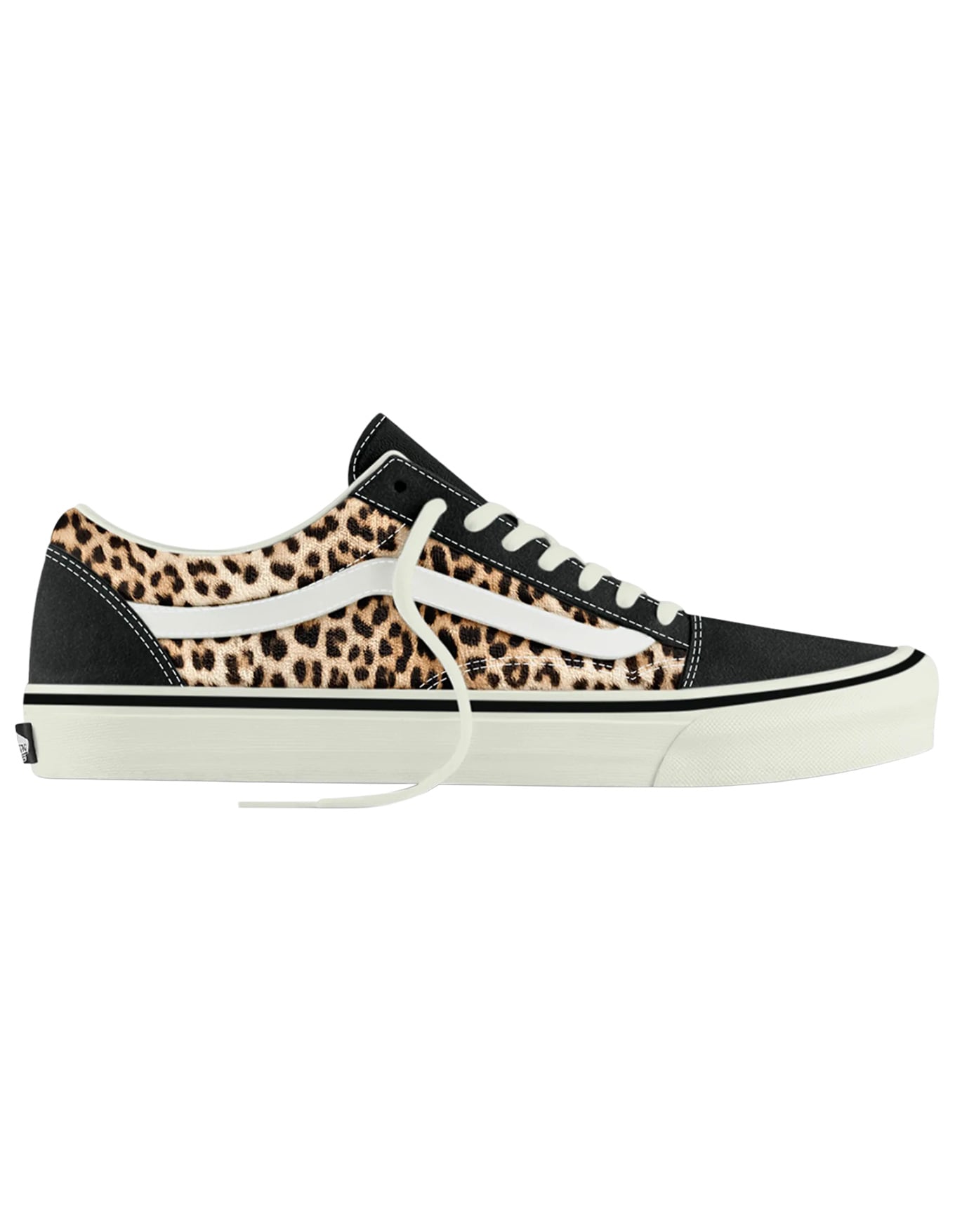 Chaussures de skate basses - Old Skool Black Leopard - Taille 39 - Marron