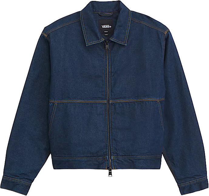 Blouson en coton - LX Denim Station Jacket Dark Indigo en Coton - Taille M - Navy