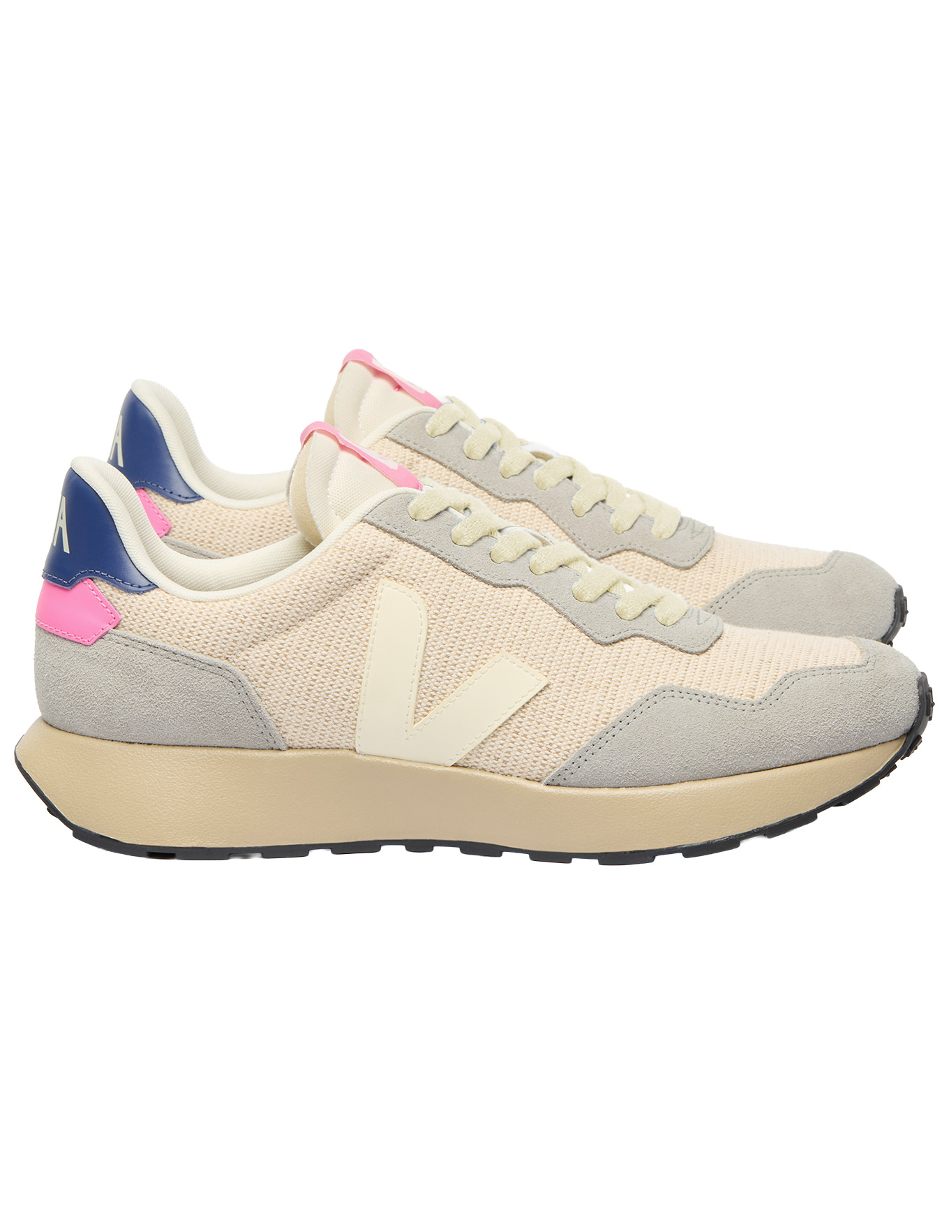Sneakers confortables en toile de coton - Paulistana Jute Cashew Oxford-Grey en Coton - Taille 37 - Beige