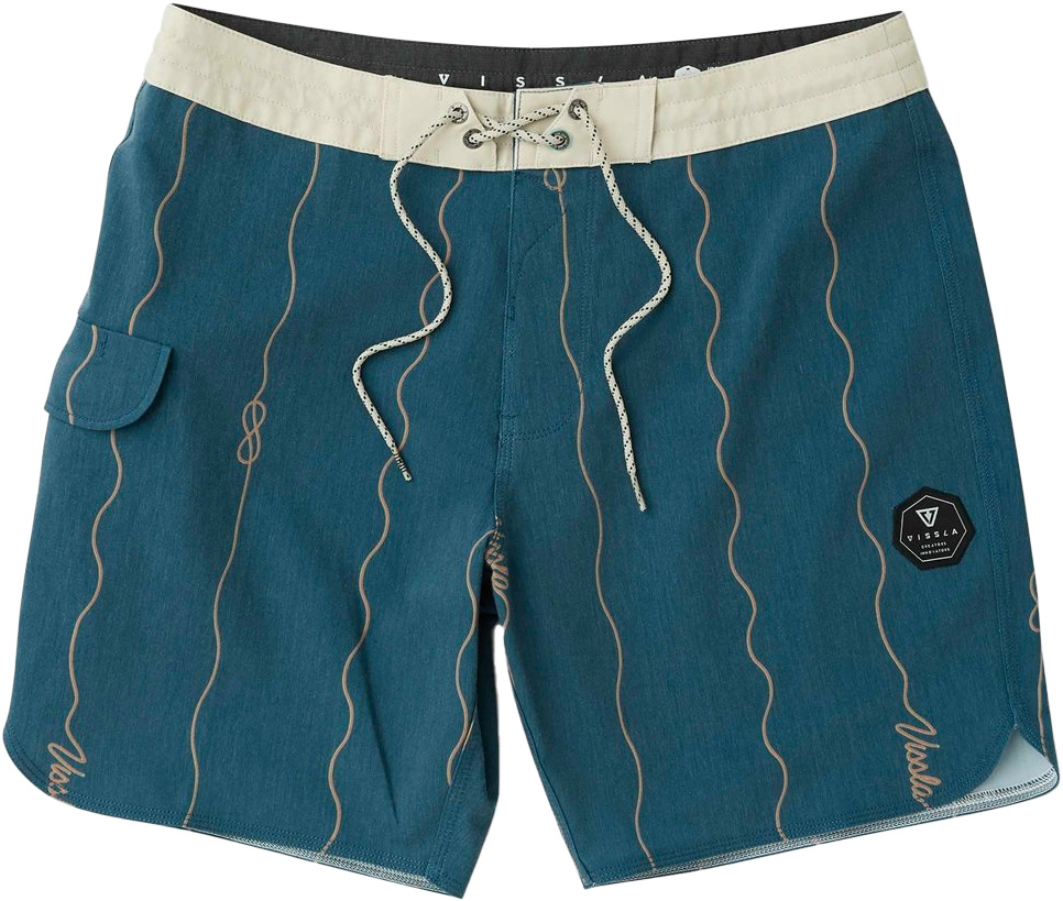 Short de bain stretch - Roundup 18.5" Boardshort Midnight - Taille 33 - Navy
