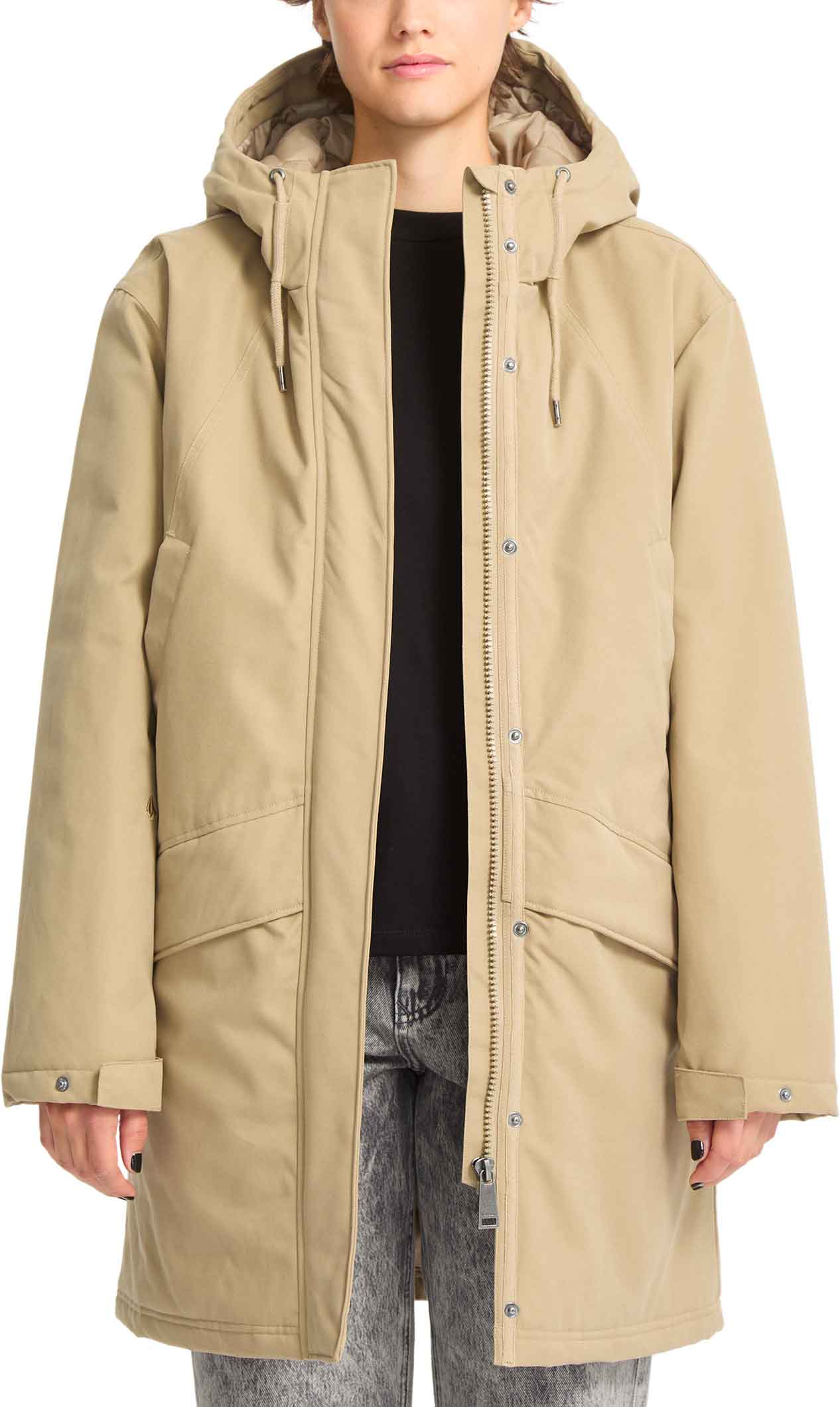 Parka doublée en sherpa - Somestone 10K Parka W Khaki - Taille S - Kaki