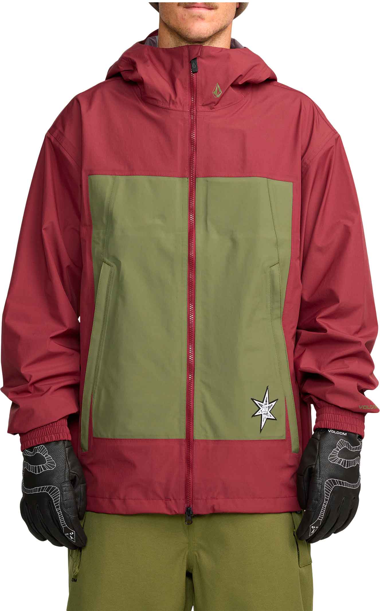 Veste de snow imperméable et respirante - Arthur 3L Jacket Burnt Red - Taille M - Rouge