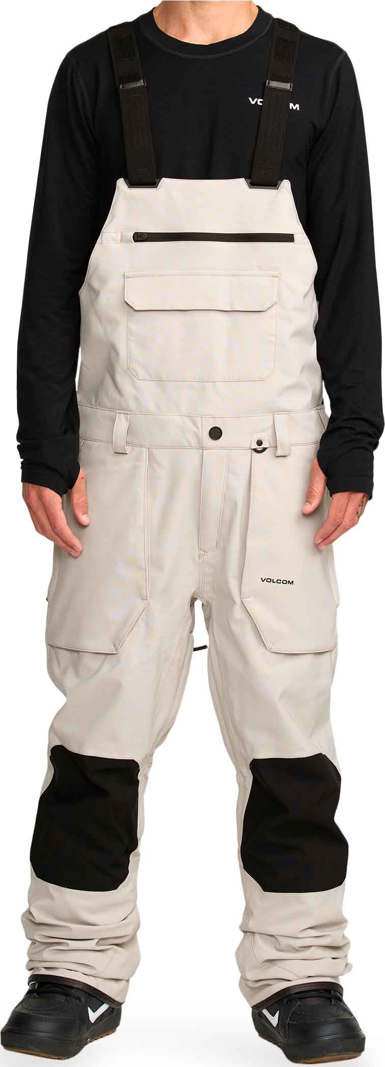 Salopette de snow imperméable et respirante - Roan Bib Overall Stone - Taille S - Beige