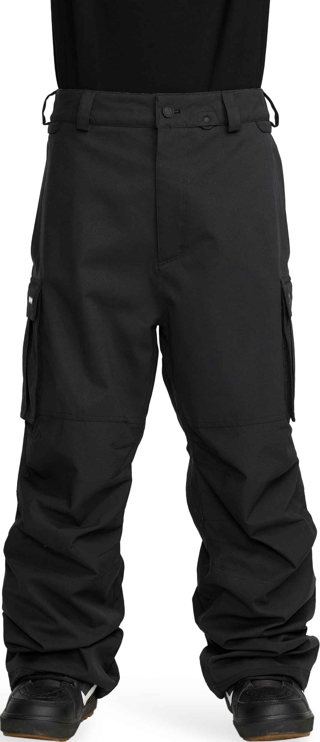Wasserfeste und atmungsaktive Snowboard Hose Nwrk Baggy Pant Black für Herren Größe L schwarz