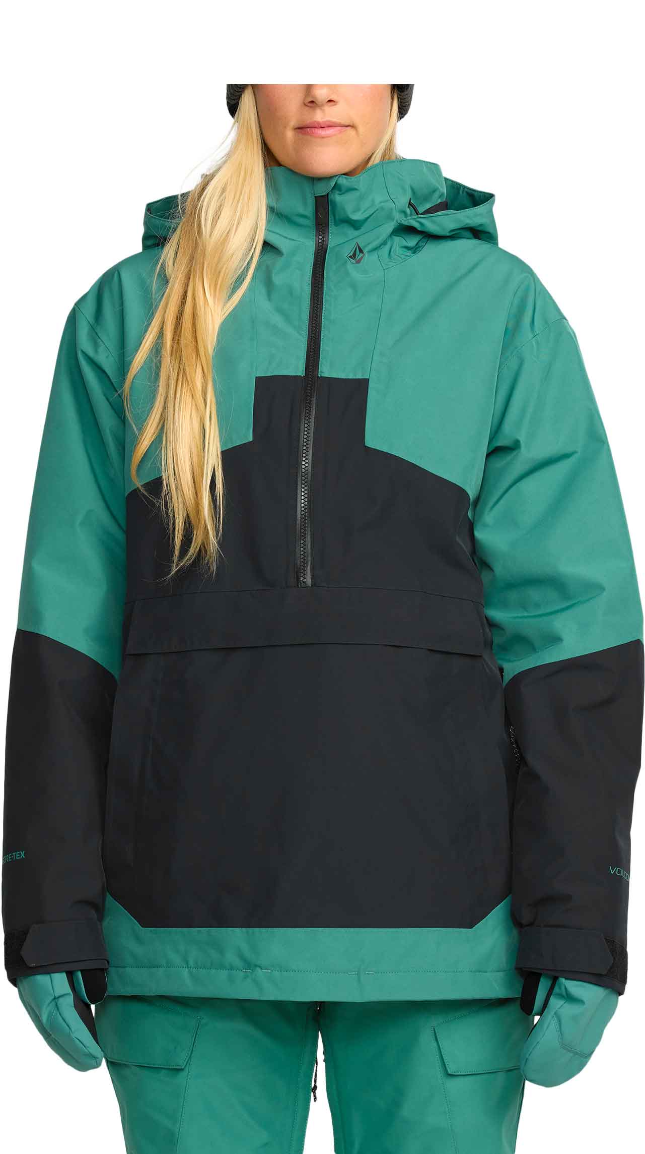 Snowboard Jacke aus GORE-TEX ePE Fern Insulated Gore-Tex Pullover W Spruce Green für Damen Größe S Grün