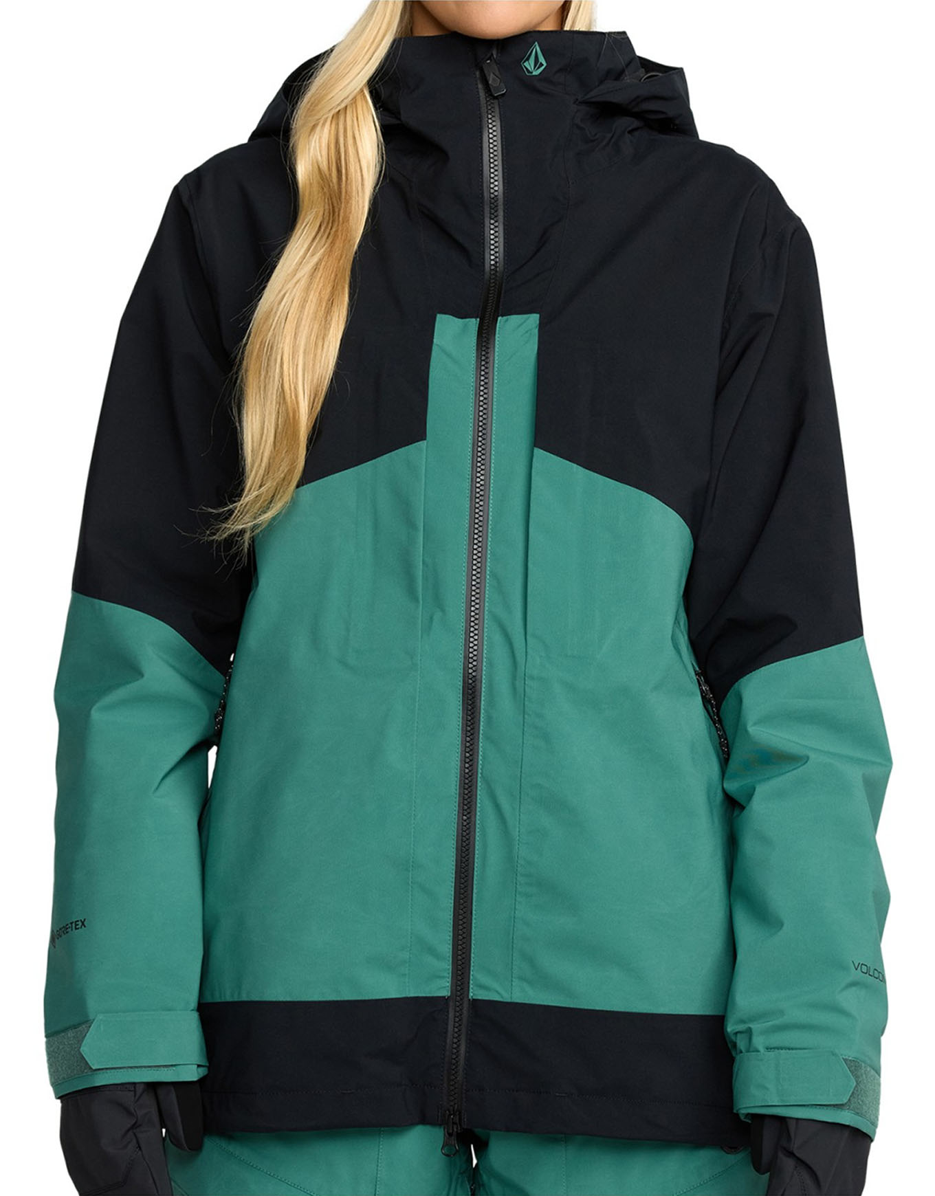 Veste de snow imperméable et respirant en GORE-TEX ePE- - At Stretch Gore-Tex Jacket W Spruce Green - Taille XS - Vert