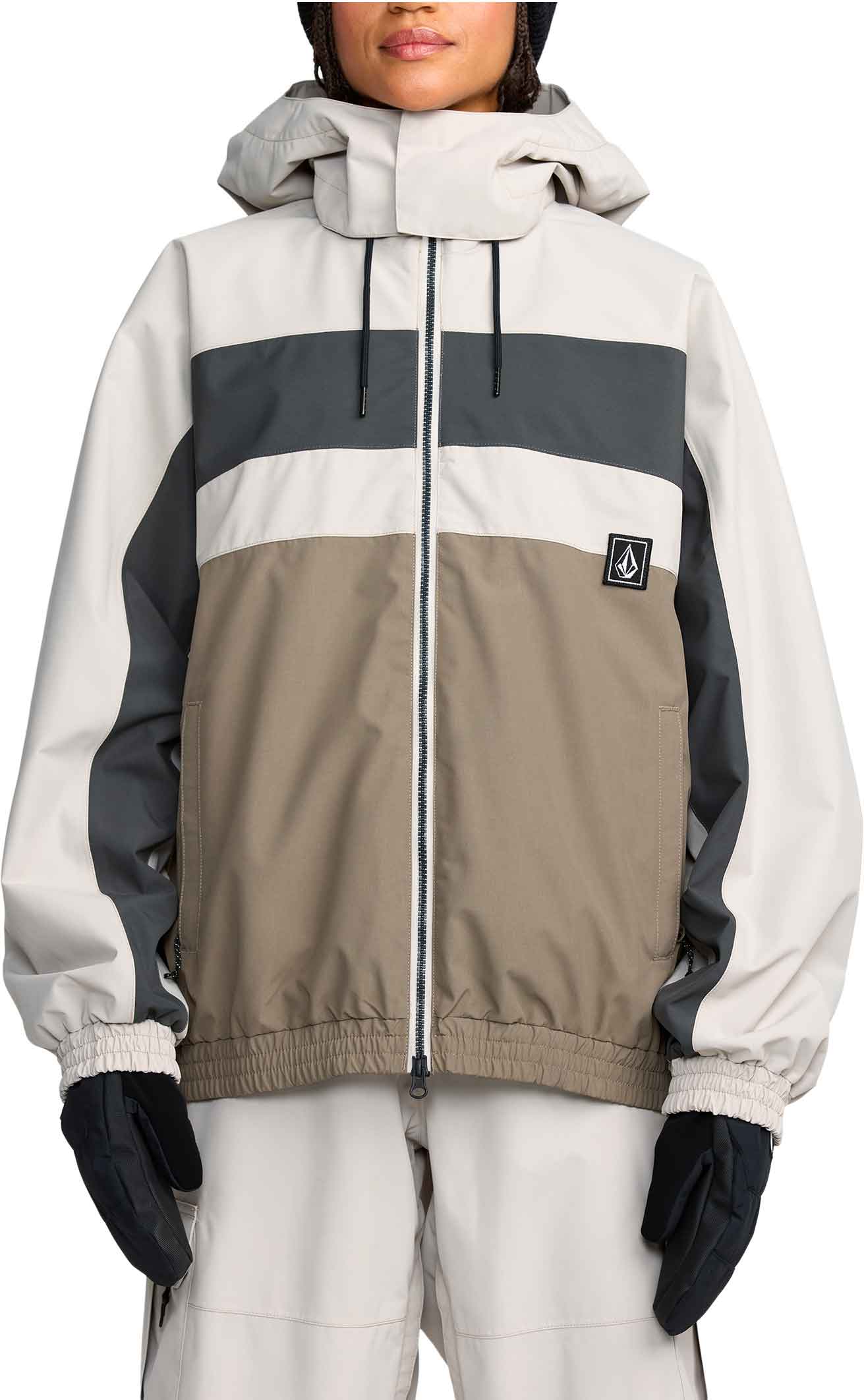 Veste de snowboard imperméable et respirante - DLM Jacket Stone - Taille M - Beige