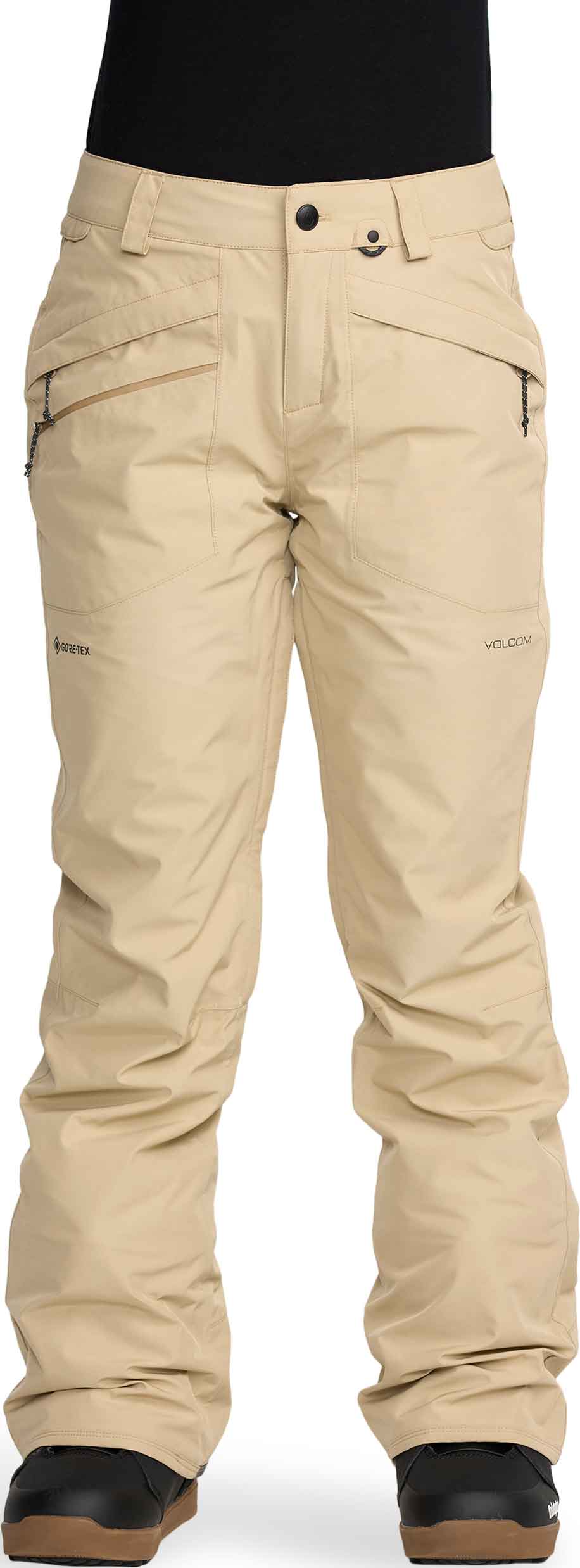 Wasserfeste und atmungsaktive Schneehose aus GORE-TEX ePE Kanyon Insulated Gore-Tex Pant W Oatmeal für Damen Größe S Beige
