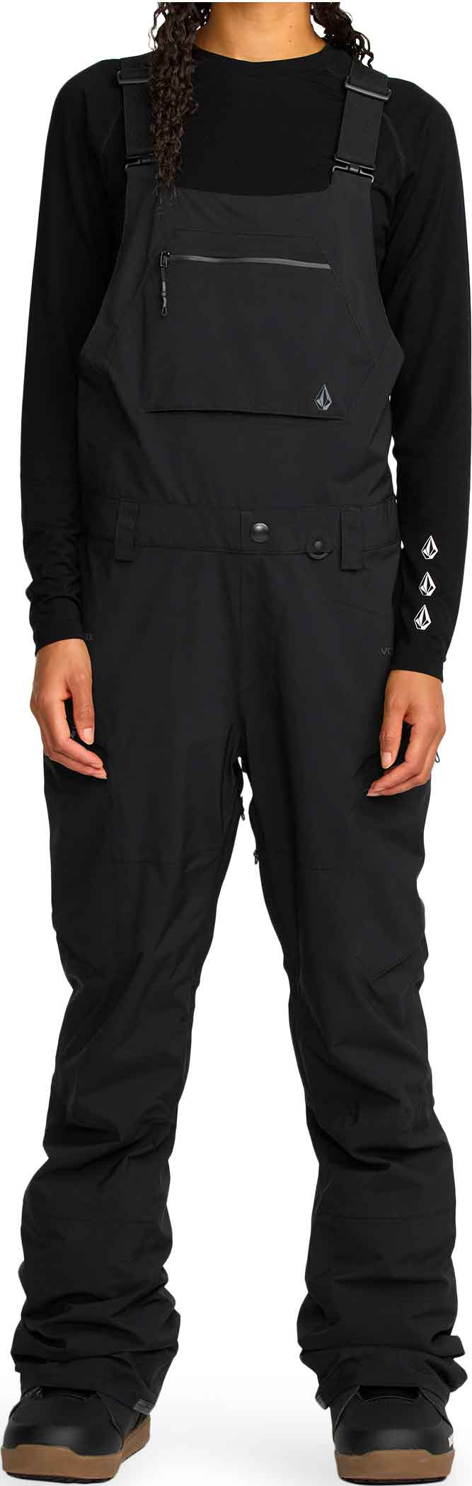 Wasserfeste und atmungsaktive Schnee-Latzhose aus GORE-TEX ePE- Damen / Frau Ash Stretch Gore-Tex Bib Overall W Black für Damen Größe M