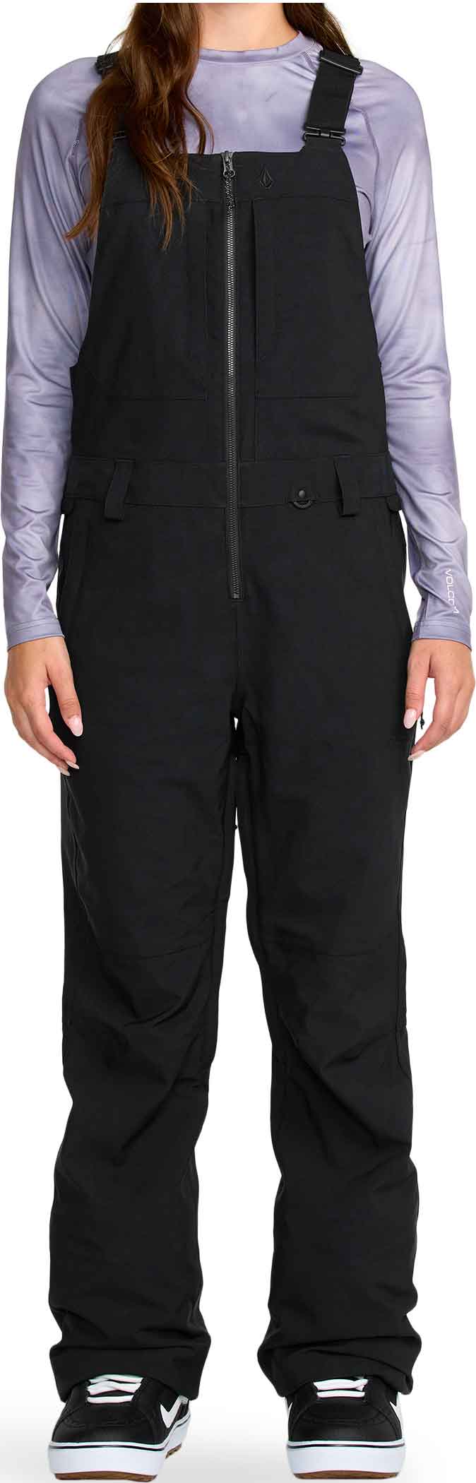 Wasserfeste und atmungsaktive Schnee-Latzhose Swift Bib Overall W Black für Damen Größe M schwarz