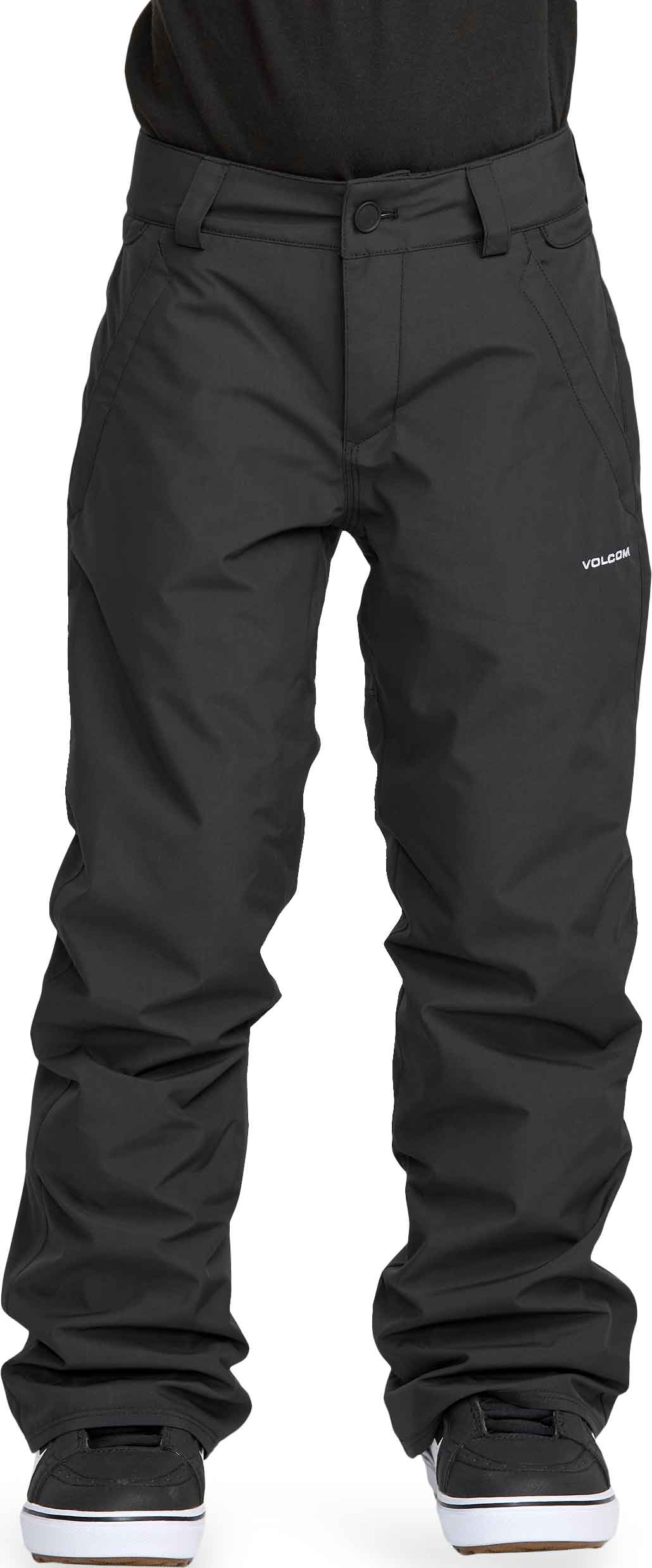 Wasserfeste und atmungsaktive Hose für die Schneehose Freakin Chino Youth Insulated Pant Black Kindergröße XS schwarz