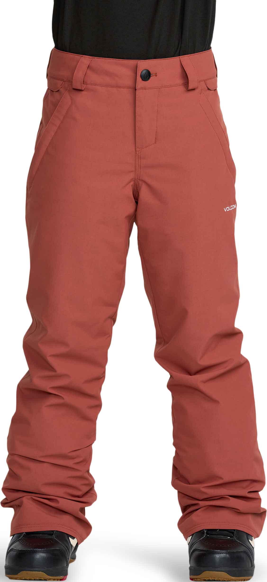 Wasserfeste, atmungsaktive Hose für die Schneehose Frostique Insulated Pant Henna Kindergröße S Rot