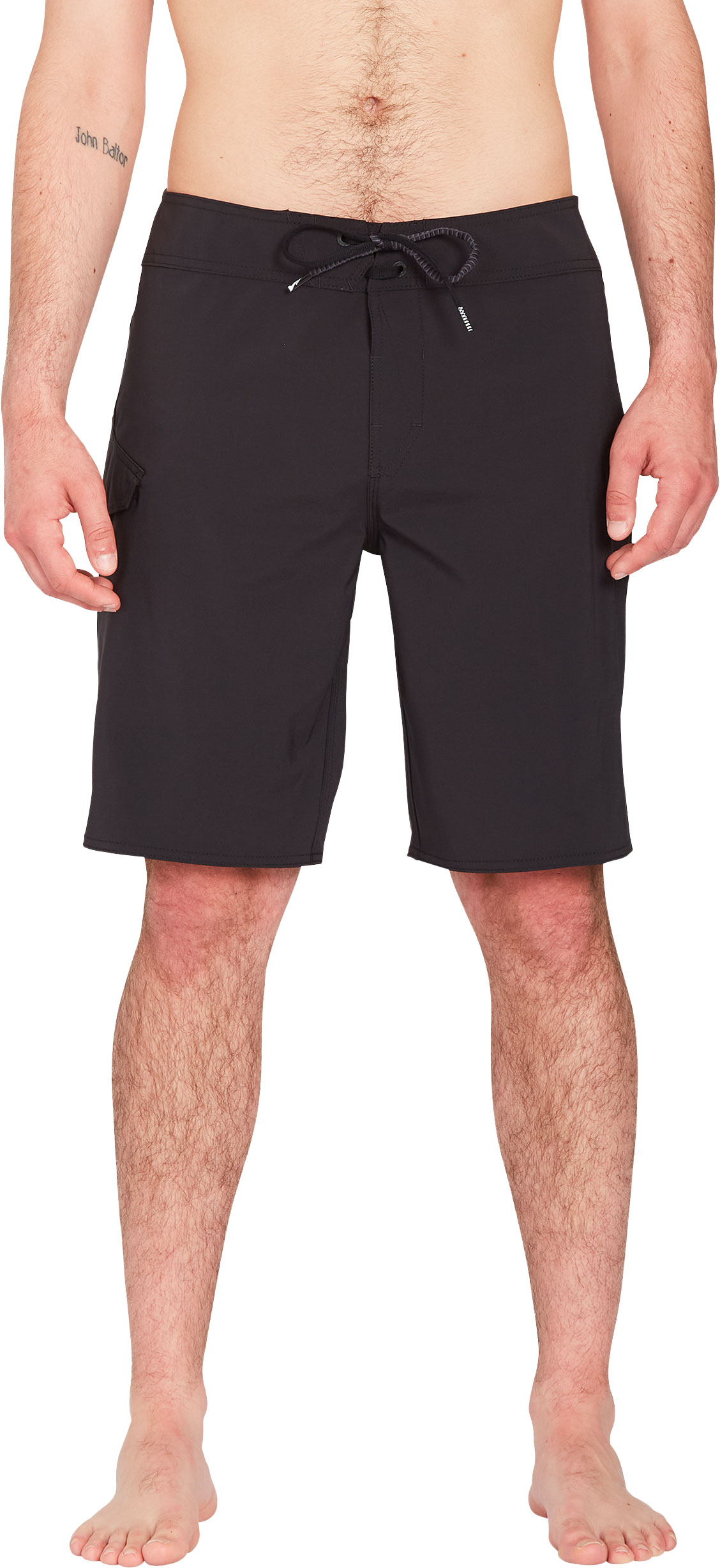 Short de bain stretch - Lido Solid Mod 20 Boardshort Black - Taille 32 US - Noir