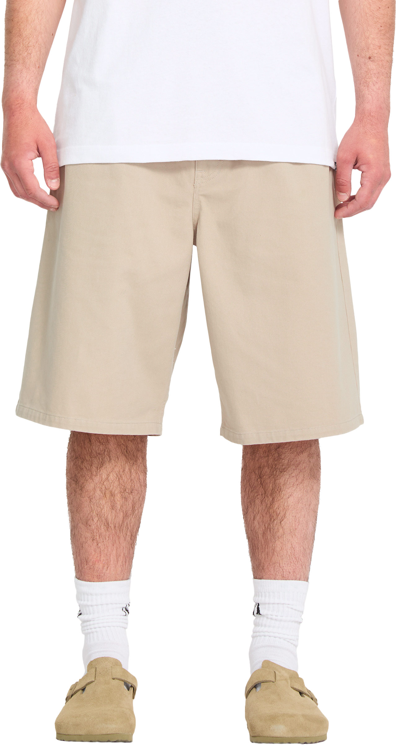 Short en coton - Chillow Pleat Ew Chino Short 24 Light Khaki en Coton - Taille L - Beige