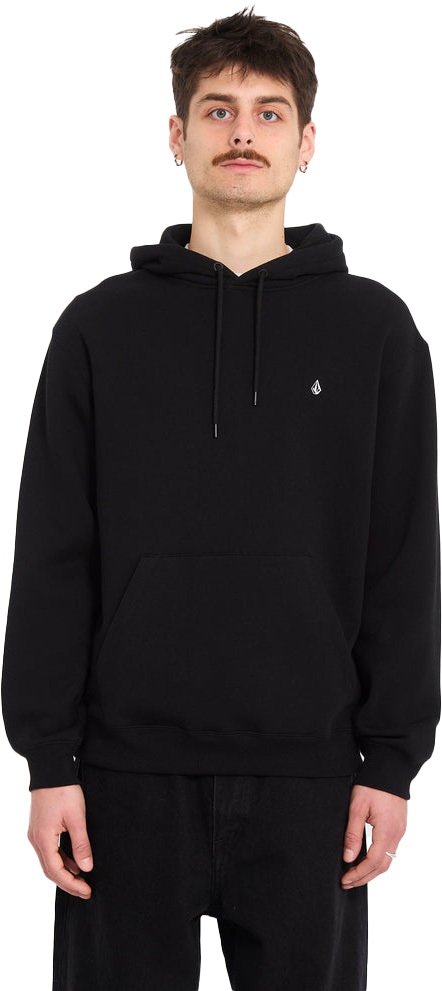 Sweat à capuche en coton - Single Stone Pull Over Black en Coton - Taille L - Noir