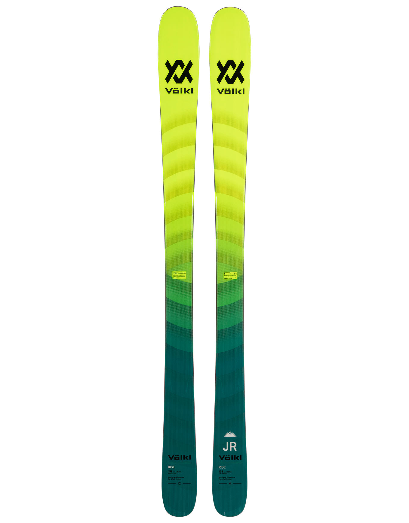 Tourenski Rise Junior 2024 aus Wolle Kindergröße 138 cm Grün