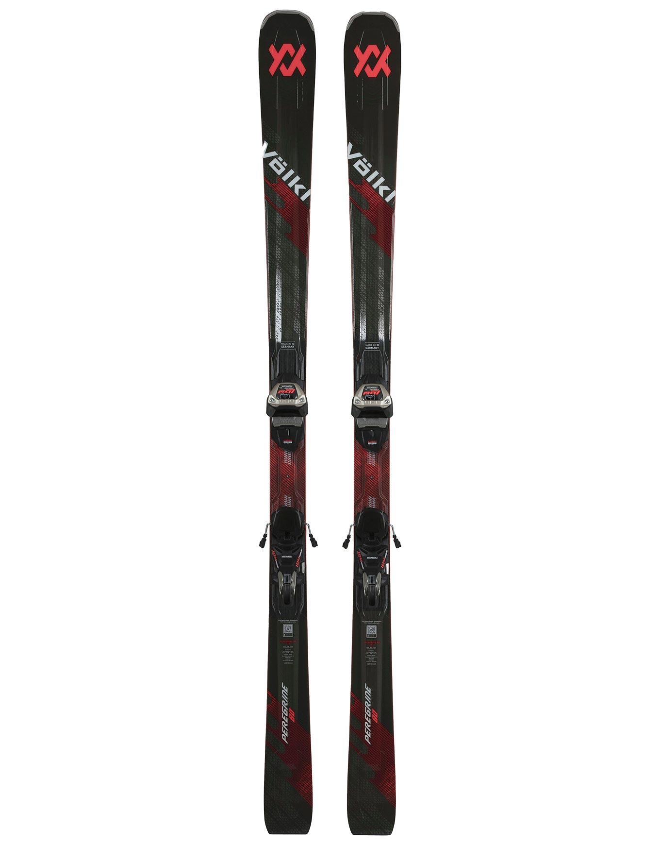 Ski Set inkl. Bdg. Pistenski Peregrine 80 Lowride + LR 12 Tcx 2026 für Herren aus Holz Größe 182 cm Rot