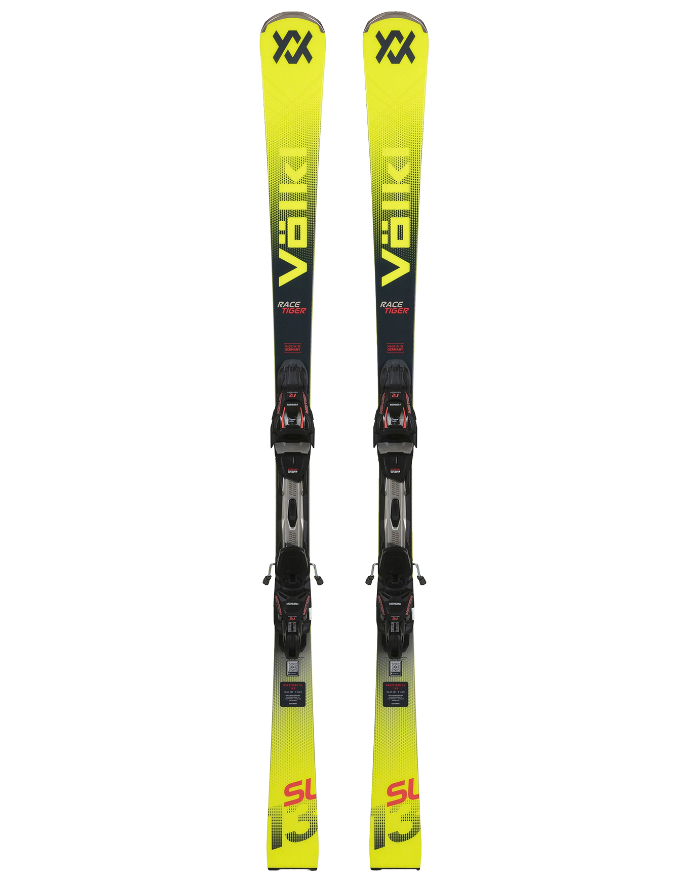 Volkl - Packs (skis + fix) - Skis de slalom - Racetiger SL + Rmot-T 12 2026 en Titane - Taille 165 cm - Jaune