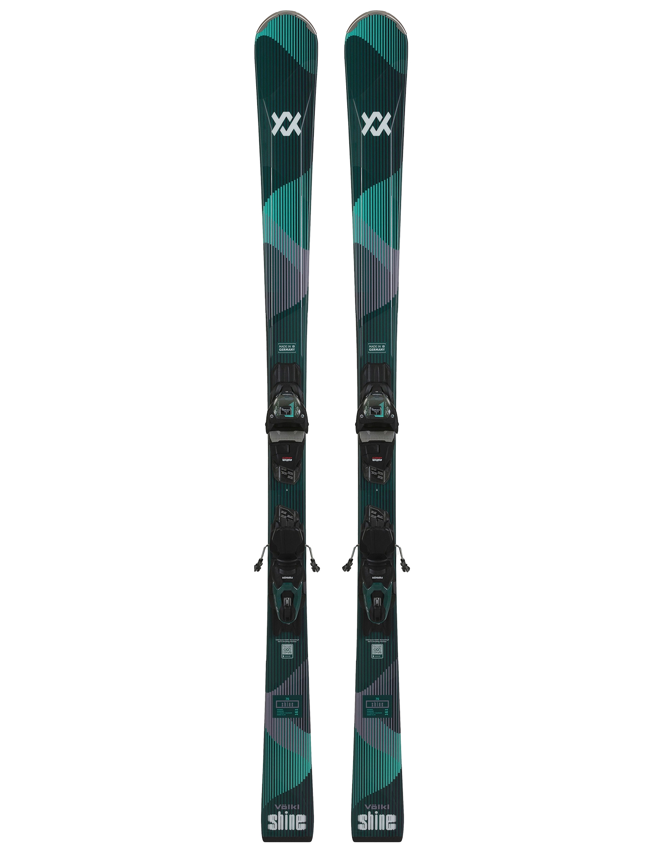 Volkl - Packs (skis + fix) - Skis de piste - Shine 76 + Vmot 10 W 2026 en Bois - Taille 161 cm - Vert