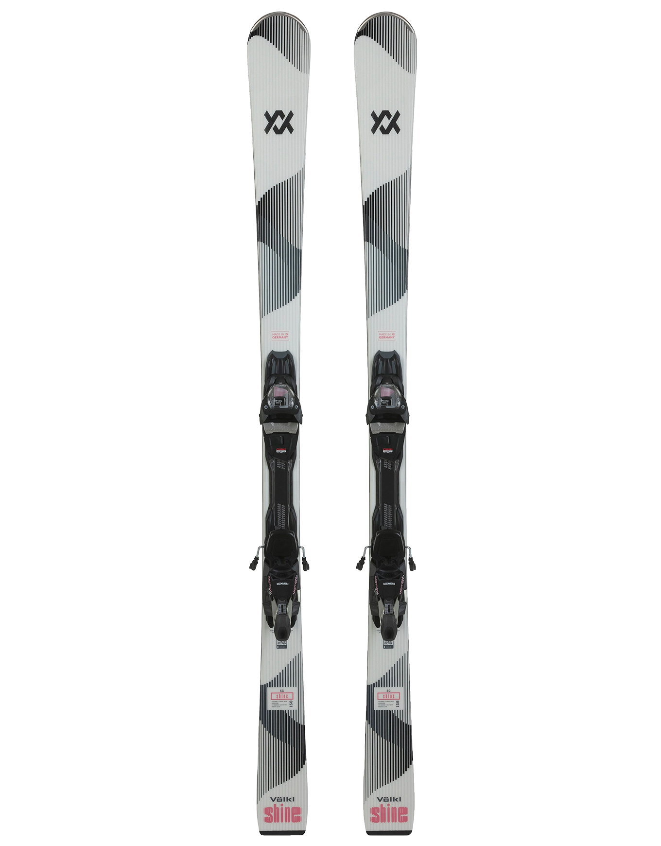 Ski Set inkl. Bdg. Pistenski Shine SC + Vmot 11 Tcx W 2026 für Damen Größe 163 cm Weiß