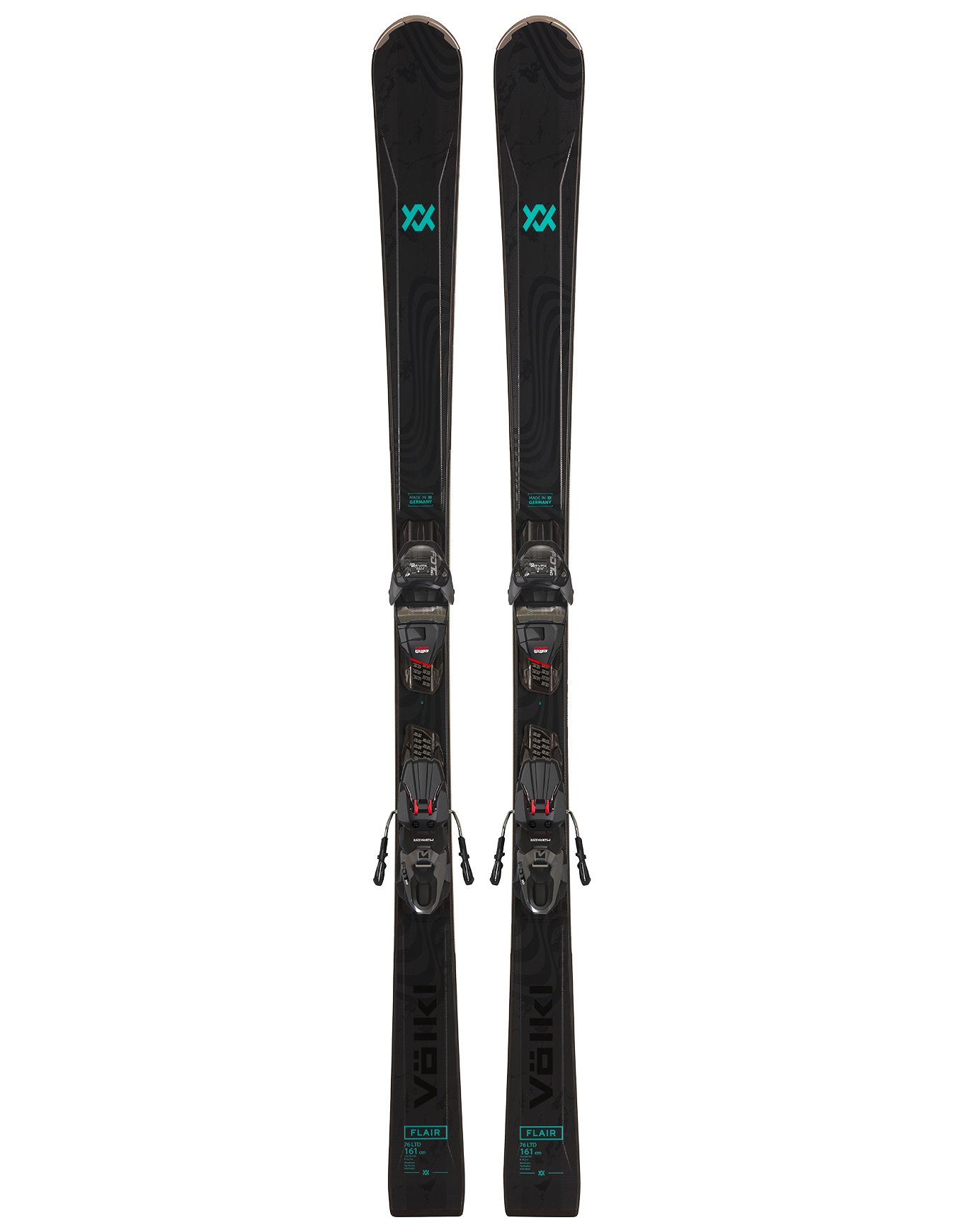 Ski Set inkl. Bdg. Pistenski Flair 76 LTD + FDT TP 10 2026 für Damen Größe 161 cm Navy blau