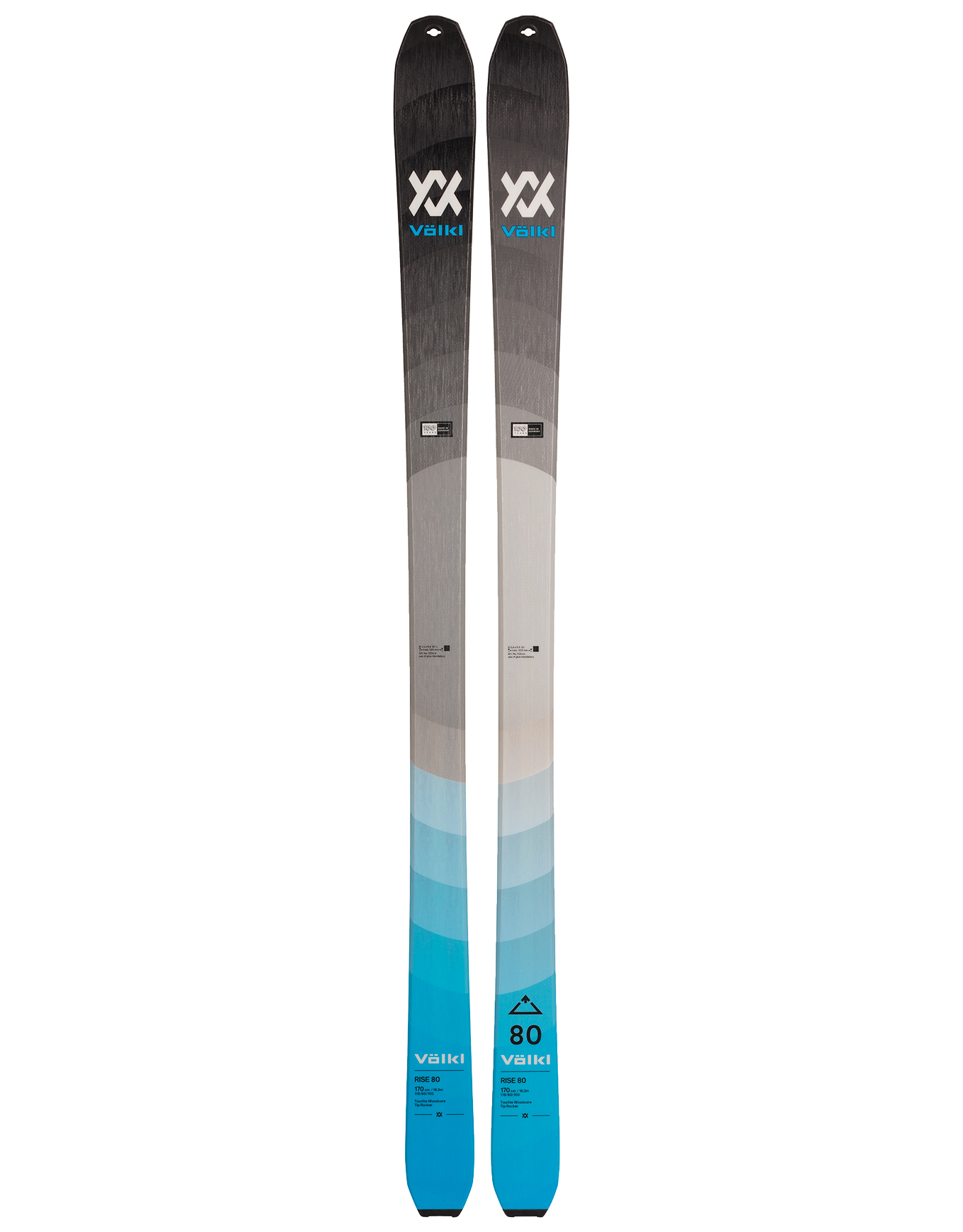 Tourenski Rise 80 Black/Blue Größe 156 cm
